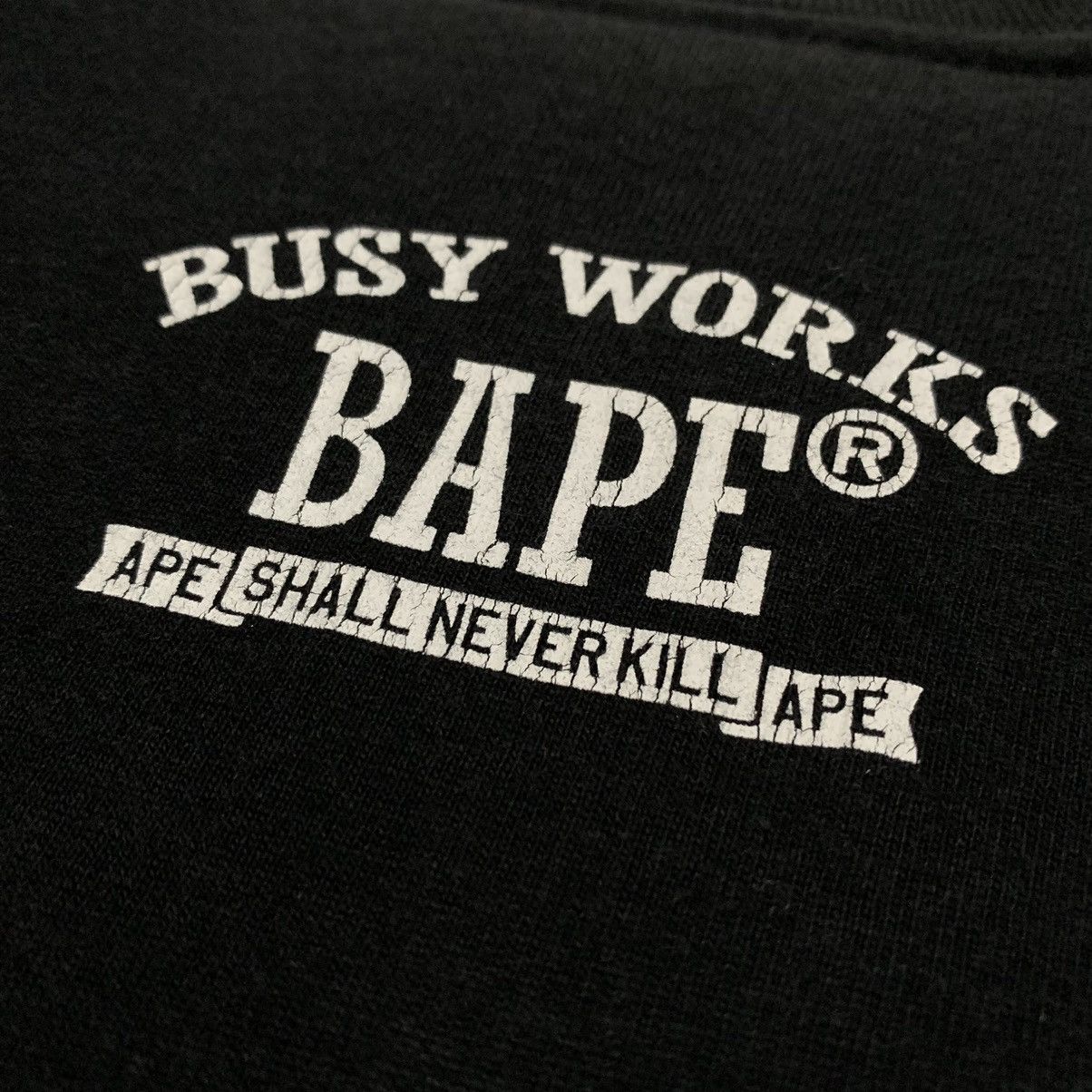 Bape Bape Small Multi Graphic Black Tee A Bathing Ape 2005 Size US S / EU 44-46 / 1 - 8 Thumbnail