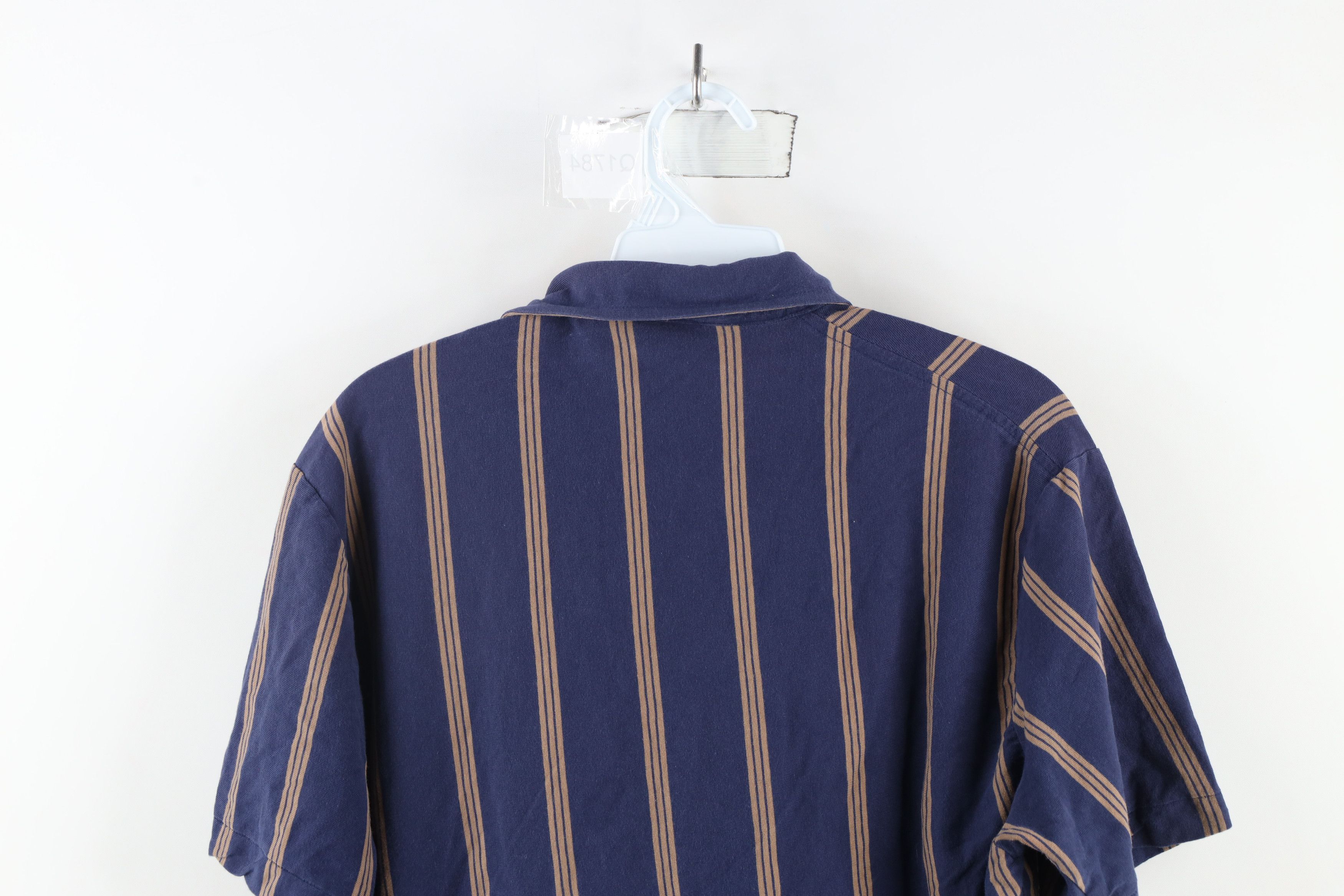 Vintage Vintage 90s Streetwear Striped Knit Collared Polo Japan Size US L / EU 52-54 / 3 - 9 Thumbnail