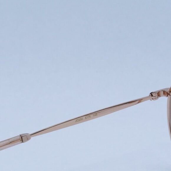 Jimmy Choo Jimmy Choo JC230 0EYR 00 Eyeglasses Gold Pink 51mm Round Size ONE SIZE - 7 Thumbnail