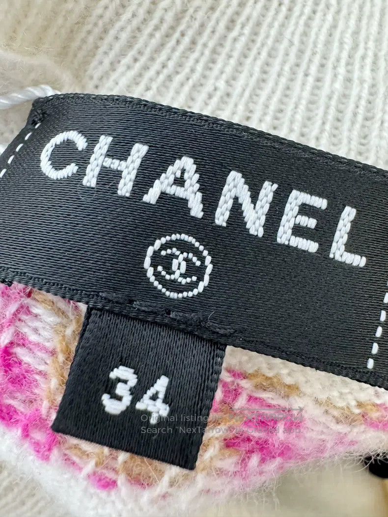 Chanel Chanel 23N coco neige popular milky white pink gemstone ne Size XXS / US 00 / IT 34 - 4 Thumbnail