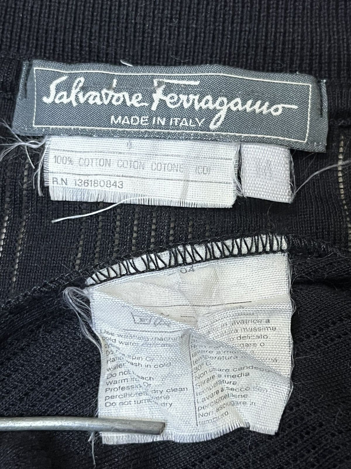 Salvatore Ferragamo Vintage SALVATORE FERRAGAMO 1/2 zipper polo shirts Size US L / EU 52-54 / 3 - 12 Thumbnail
