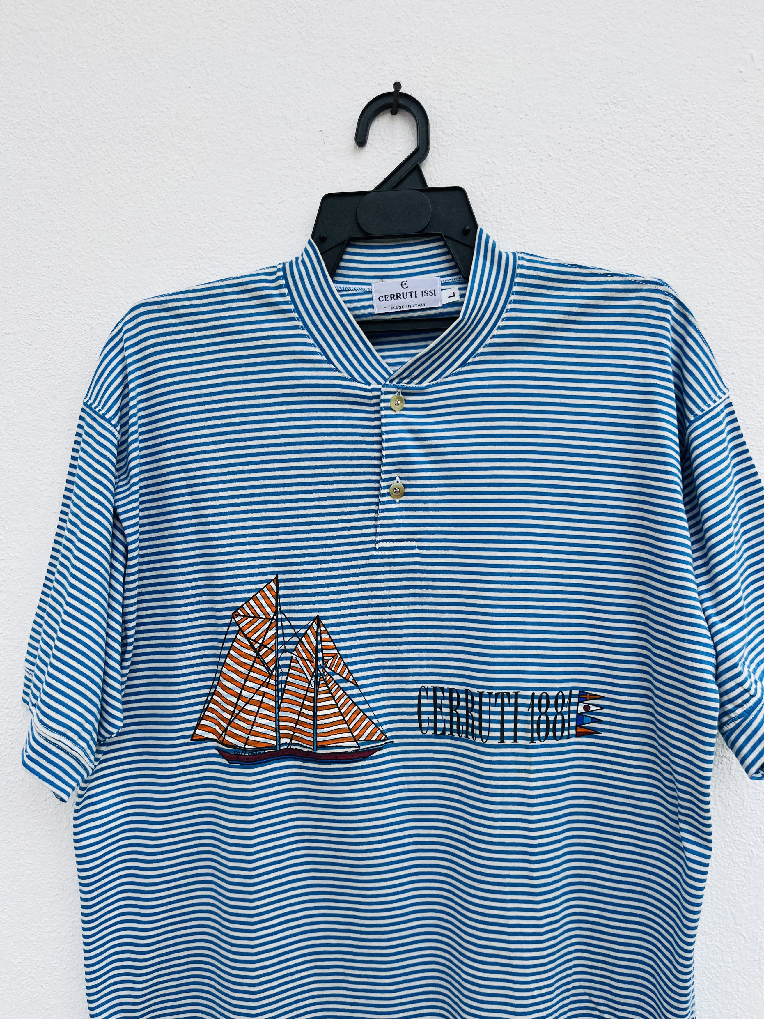 Cerruti 1881 × Japanese Brand × Vintage Vintage Cerruti 1881 Striped Designer Fashion Style Size US L / EU 52-54 / 3 - 3 Thumbnail