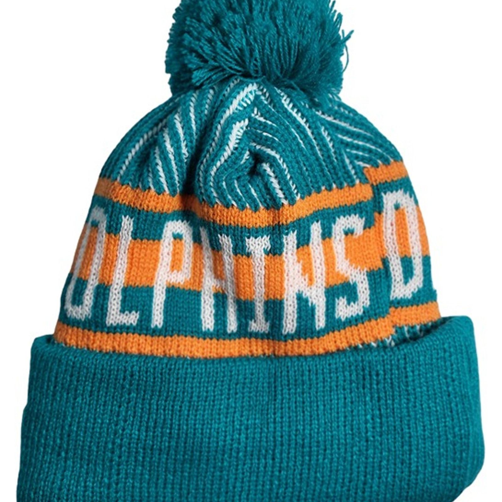 Other NWT Miami Dolphins Sports Knit Pom Beanie Fleece Lined Size ONE SIZE - 5 Thumbnail