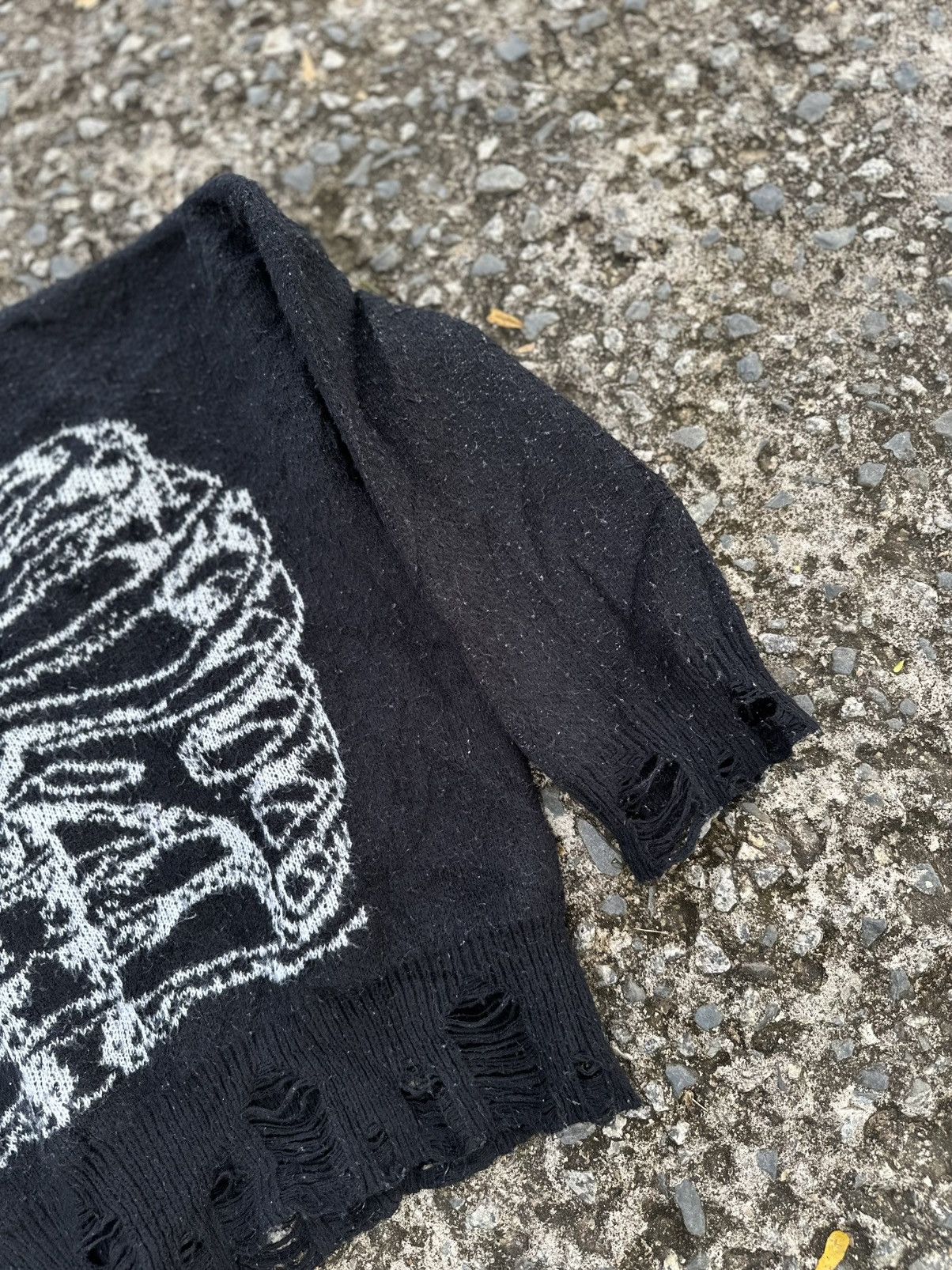 Vintage Vintage Distress Skeleton Fashion Romwe Sweatshirt Size US XL / EU 56 / 4 - 4 Thumbnail