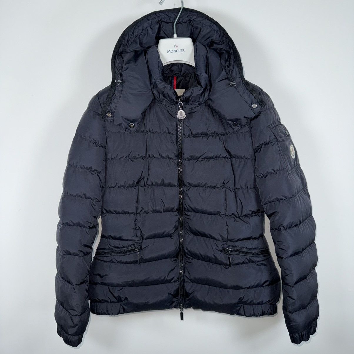 Moncler Moncler Saby Women’s Down Puffer Jacket Size 4 (L/XL) Blue Size L / US 10 / IT 46 - 1 Thumbnail
