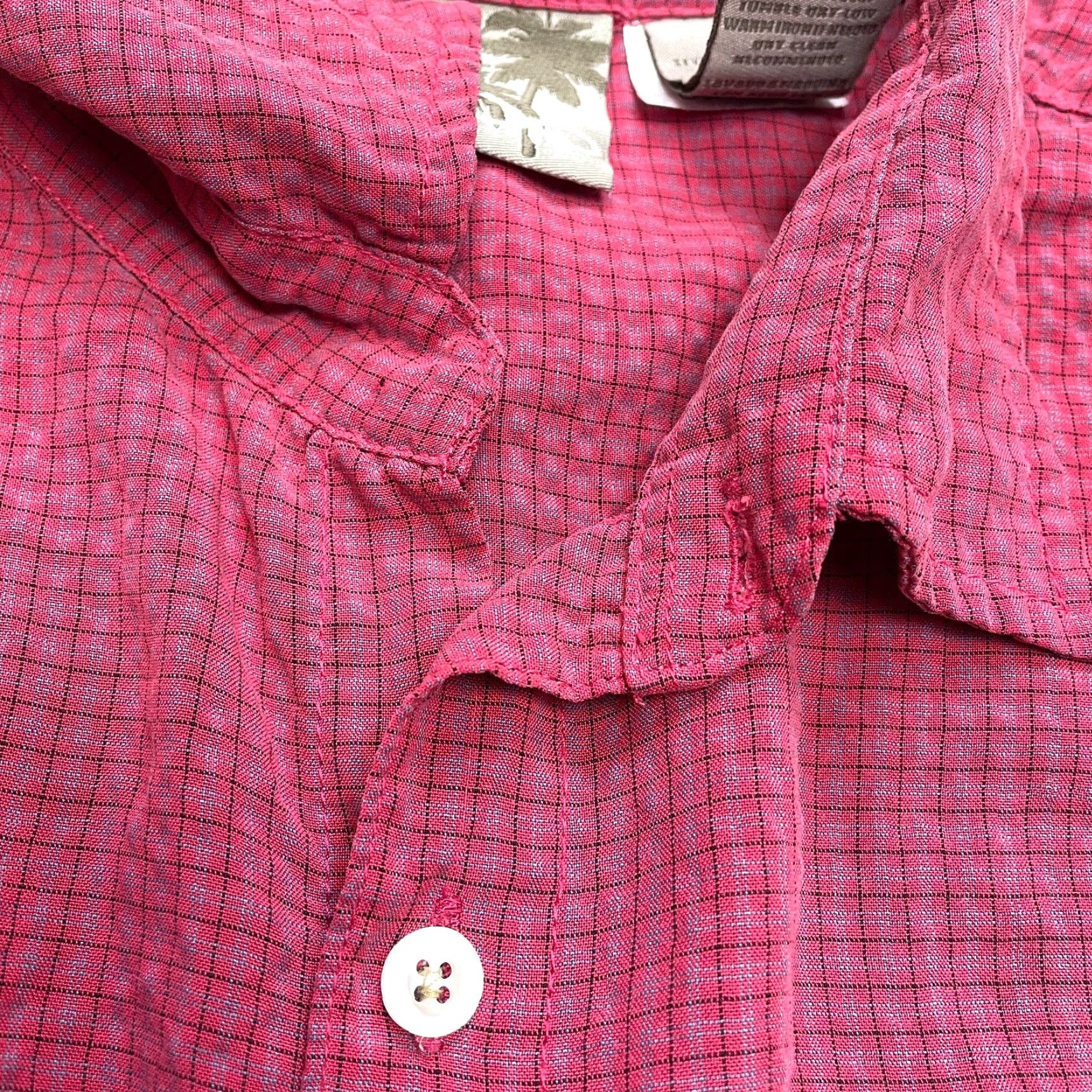 Ocean Pacific OP Button Up Shirt Mens 2XL Red Check Short Sleeve Rayon Ocean Pacific Button-Up Collared Shirt Casual Mens 2XL Red Check Ocean Pacific Size US XXL / EU 58 / 5 - 2 Thumbnail