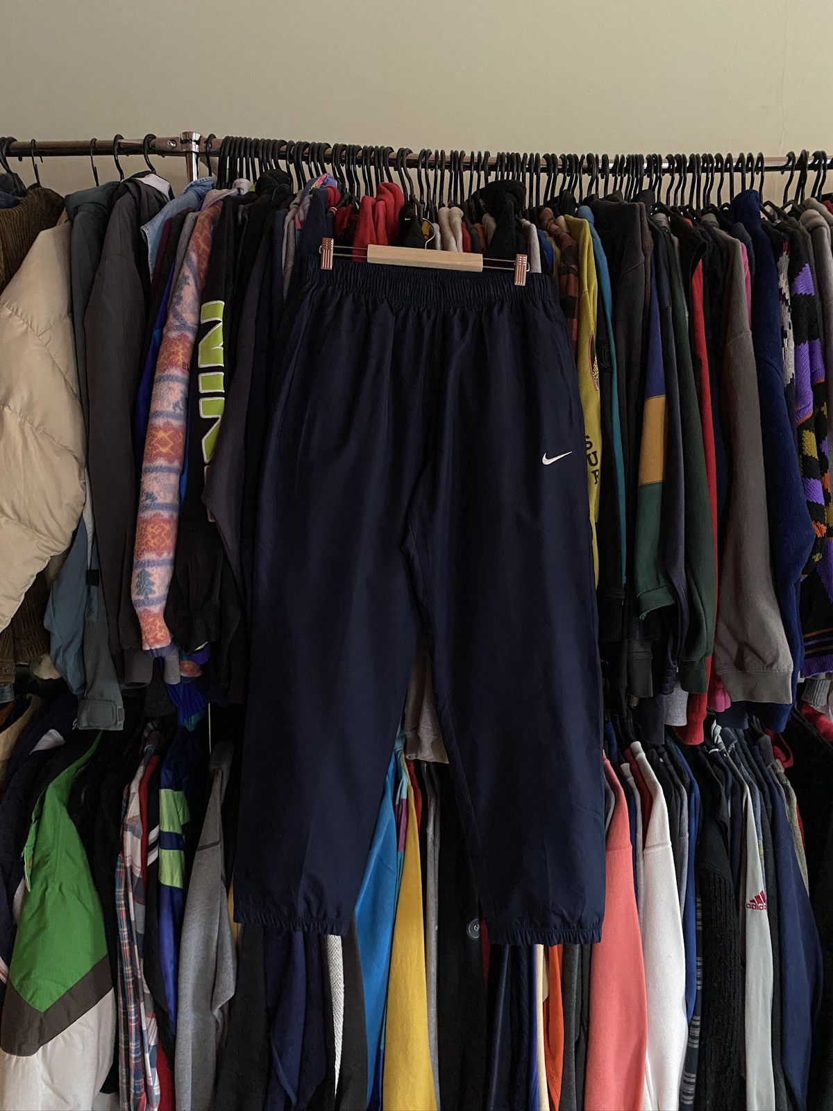 Nike VINTAGE NIKE NYLON PANTS Y2k DRILL Size US 34 / EU 50 - 2 Thumbnail