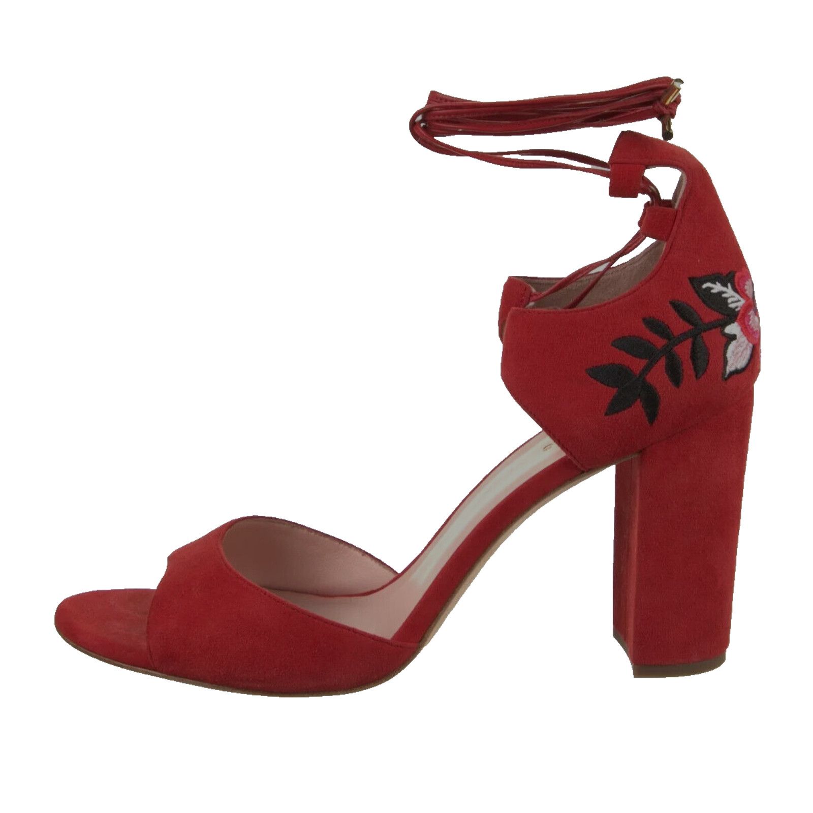 Kate Spade NWOB KATE SPADE Suede Accent Tie Block Heel Sandals Size 7 M Size US 7 / IT 37 - 3 Thumbnail