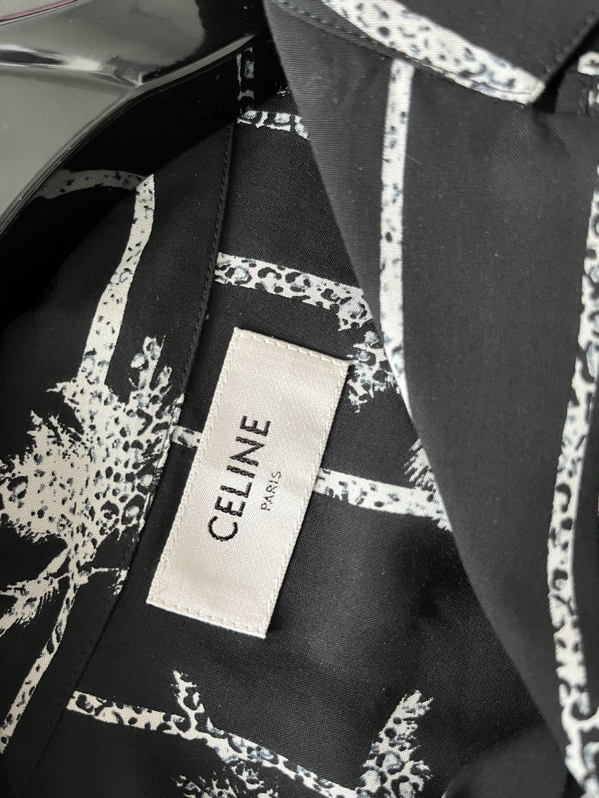 Celine × Hedi Slimane Celine by Hedi Slimane Palm Tree Shirt Brand New Size US XL / EU 56 / 4 - 8 Thumbnail