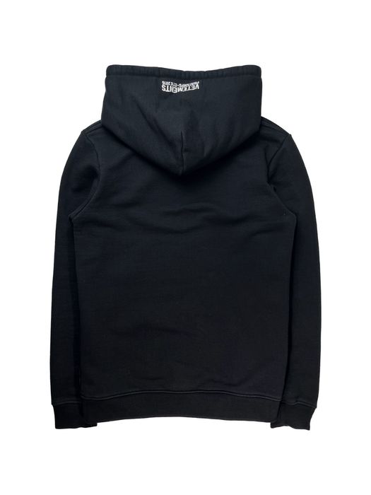 Vetements SS16 Vetements Champion Stroke Script Logo Hoodie Black