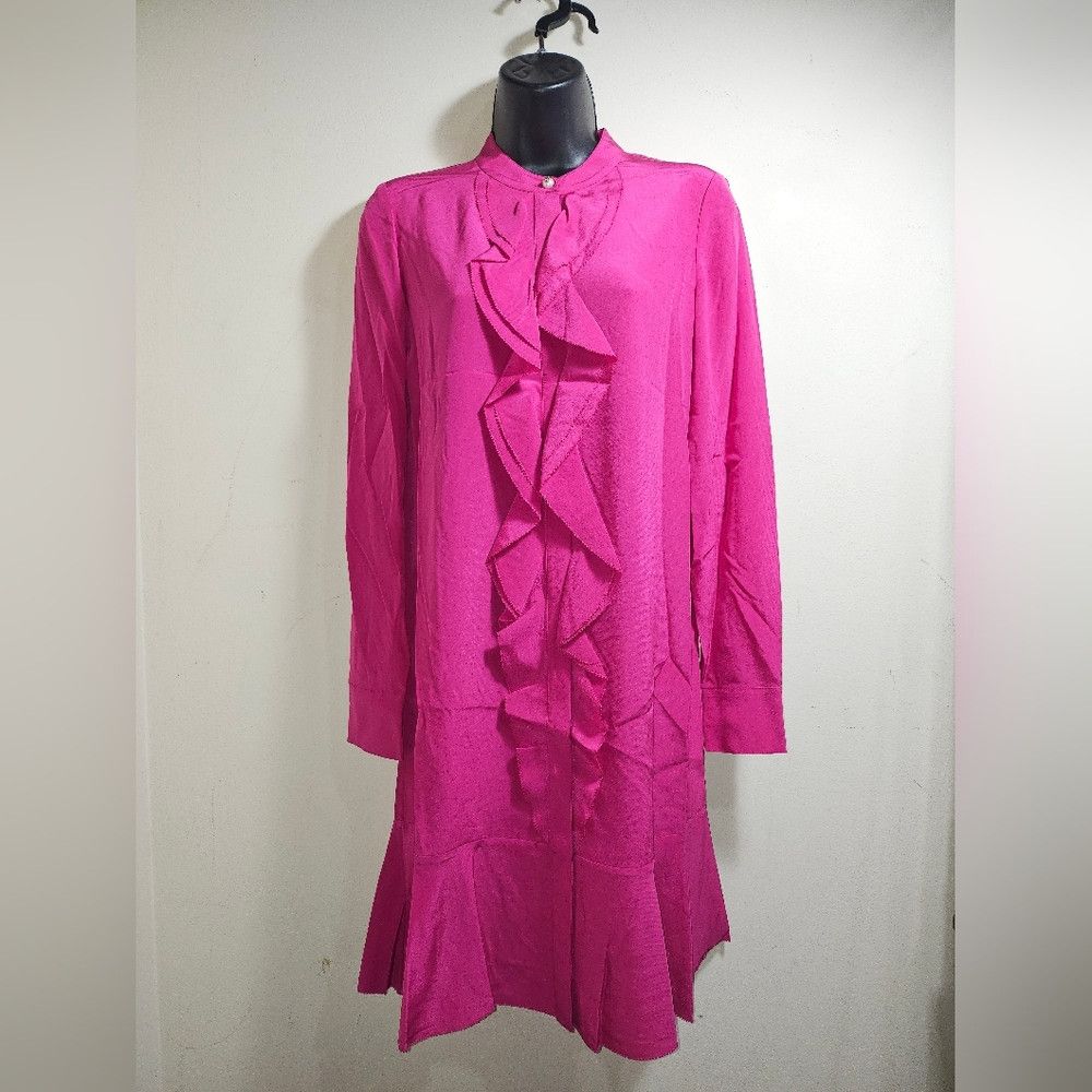 Tory Burch NWT Tory Burch Jane Fuschia Hibiscus Dress 6 Medium Size M / US 6-8 / IT 42-44 - 5 Thumbnail