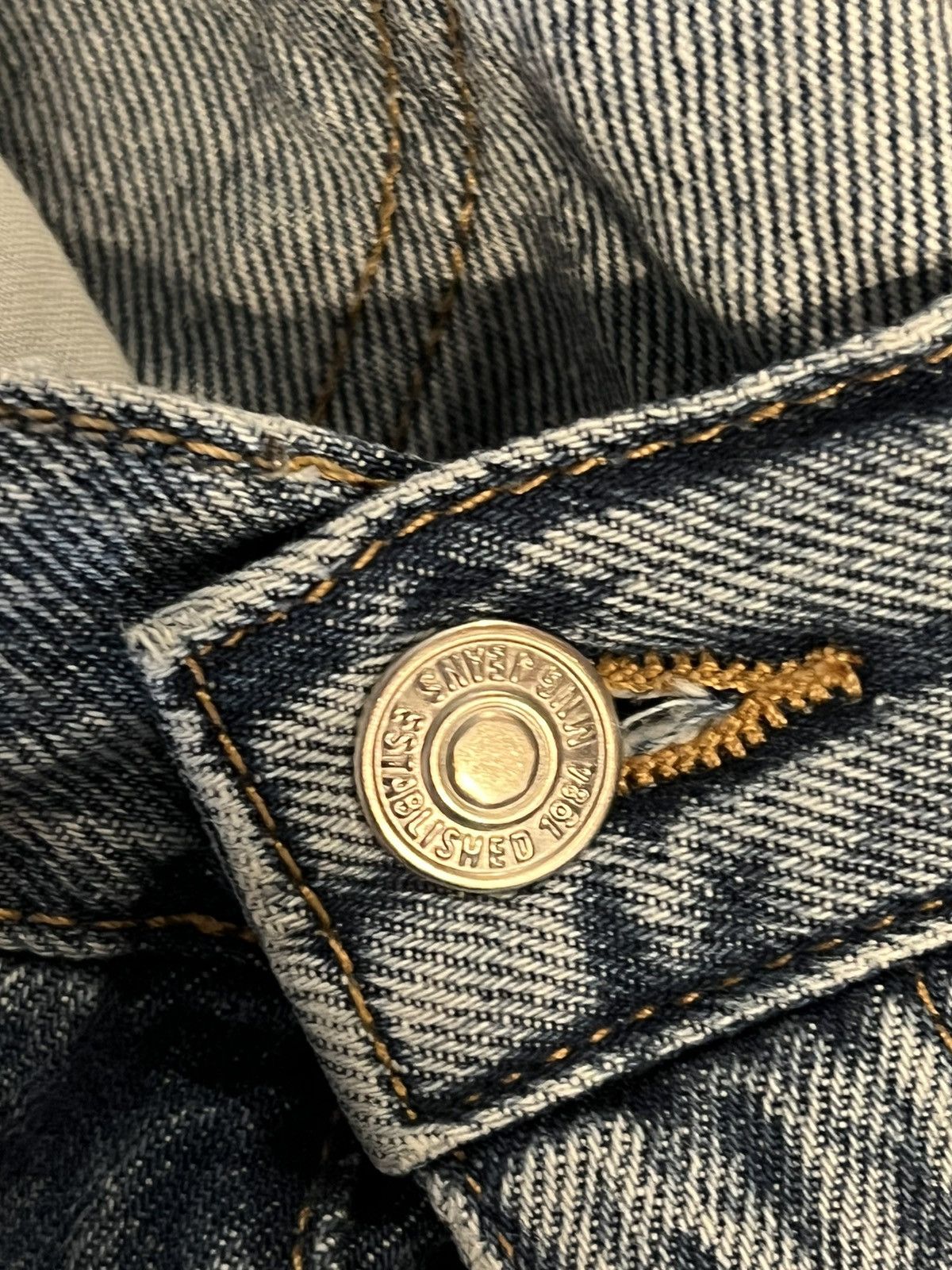 Japanese Brand Japanese Streetwear Faded Leg / Balenciaga Style Swag Denim Size US 34 / EU 50 - 6 Thumbnail