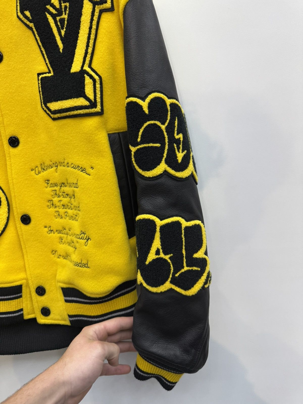 Louis Vuitton Louis Vuitton Varsity Jacket Yellow Size US M / EU 48-50 / 2 - 7 Thumbnail