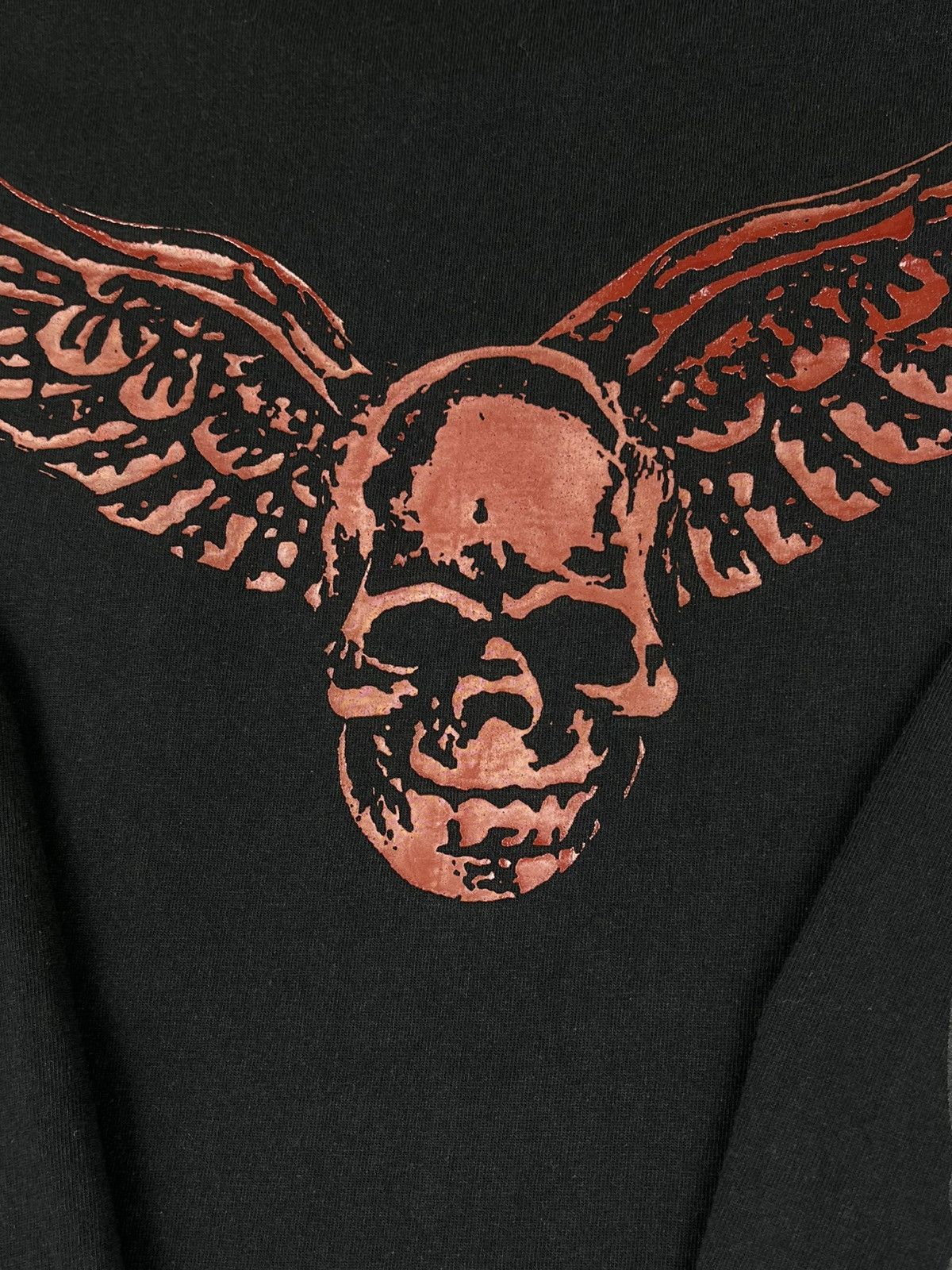 Chrome Hearts Chrome Hearts Vintage Foti Skull Sleeve Longsleeve Tshirt Size US XXL / EU 58 / 5 - 4 Thumbnail