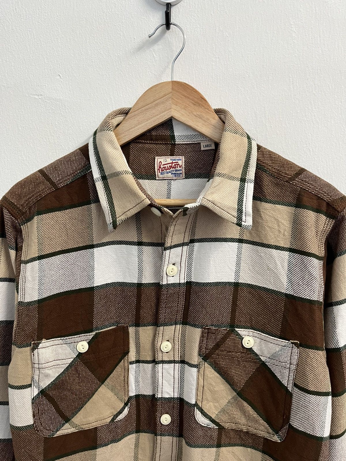 Sugar Cane Heavyweight Flannel Plaid Shirt Vintage Houston Union Made Size US L / EU 52-54 / 3 - 3 Thumbnail