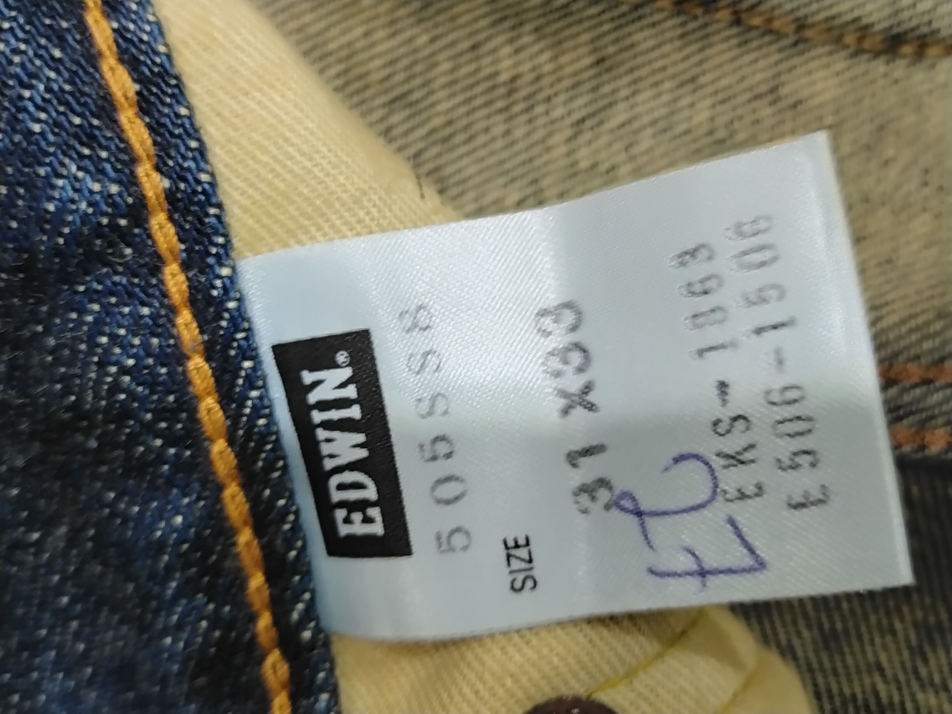Edwin × Japanese Brand × Vintage 🚨 VINTAGE EDWIN SELVEDGE DISTRESSED Size US 32 / EU 48 - 6 Thumbnail