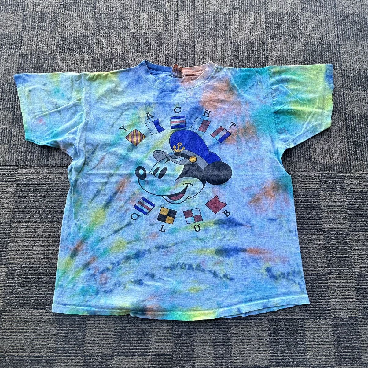 Disney Vtg 80’s Disney Mickey Mouse Yacht Club Tie-Dye Tshirt Size US S / EU 44-46 / 1 - 1 Thumbnail