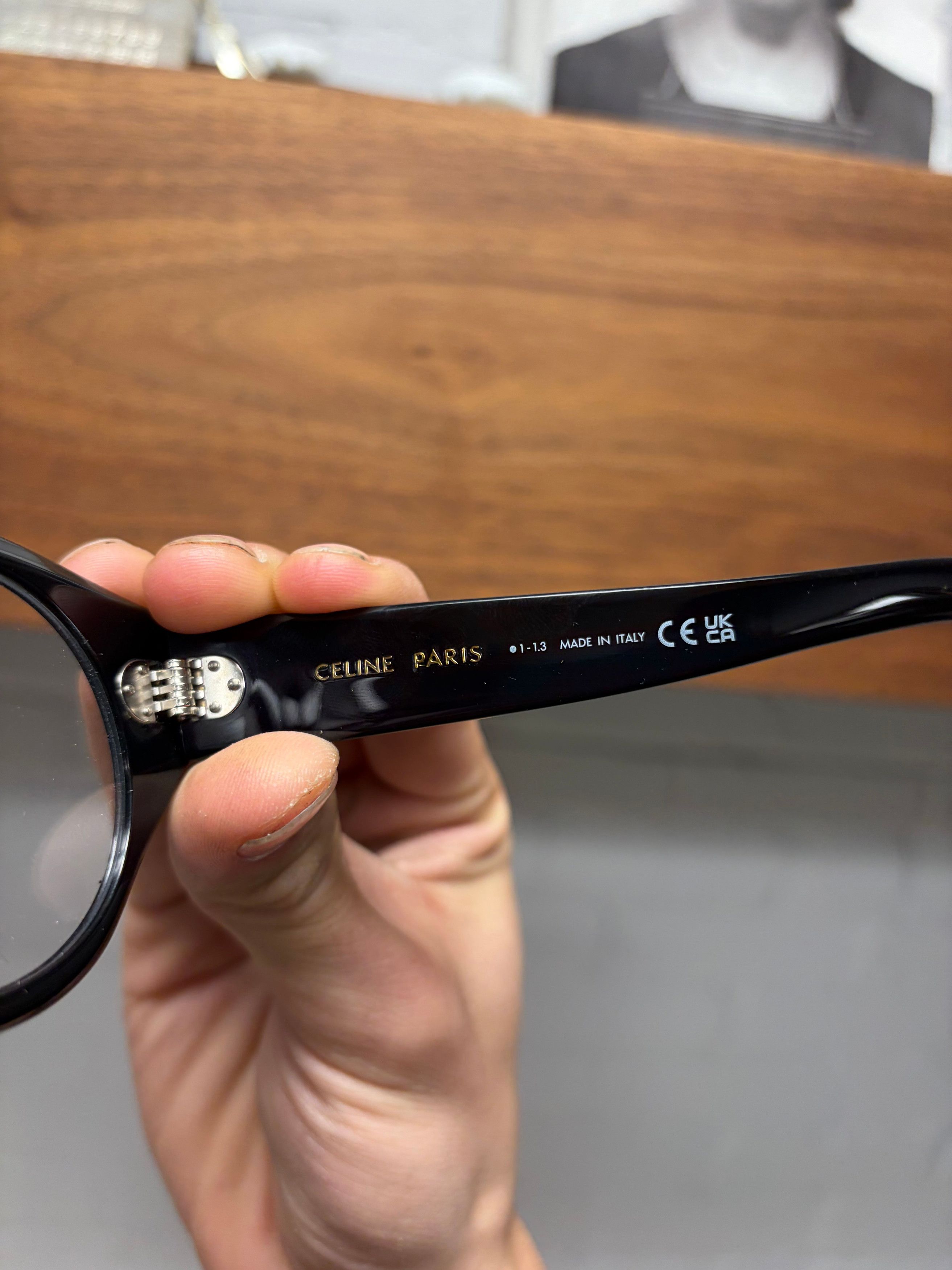 Celine Celine ‘CL501231’ Rounded Black Acetate Optical Glasses Size ONE SIZE - 5 Thumbnail