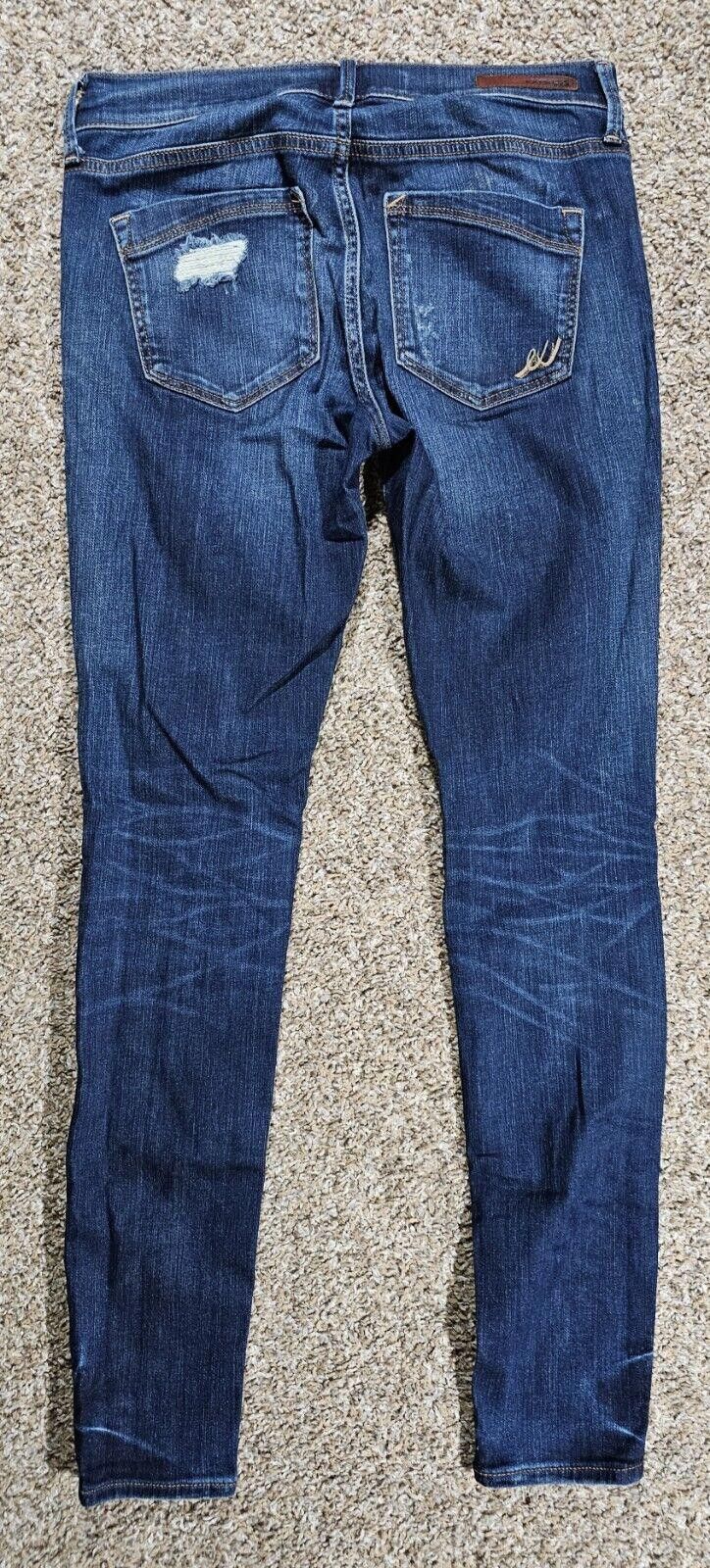 Express Express jeans legging midrise 4R Distressed destroyed Size 27" / US 4 / IT 40 - 8 Thumbnail