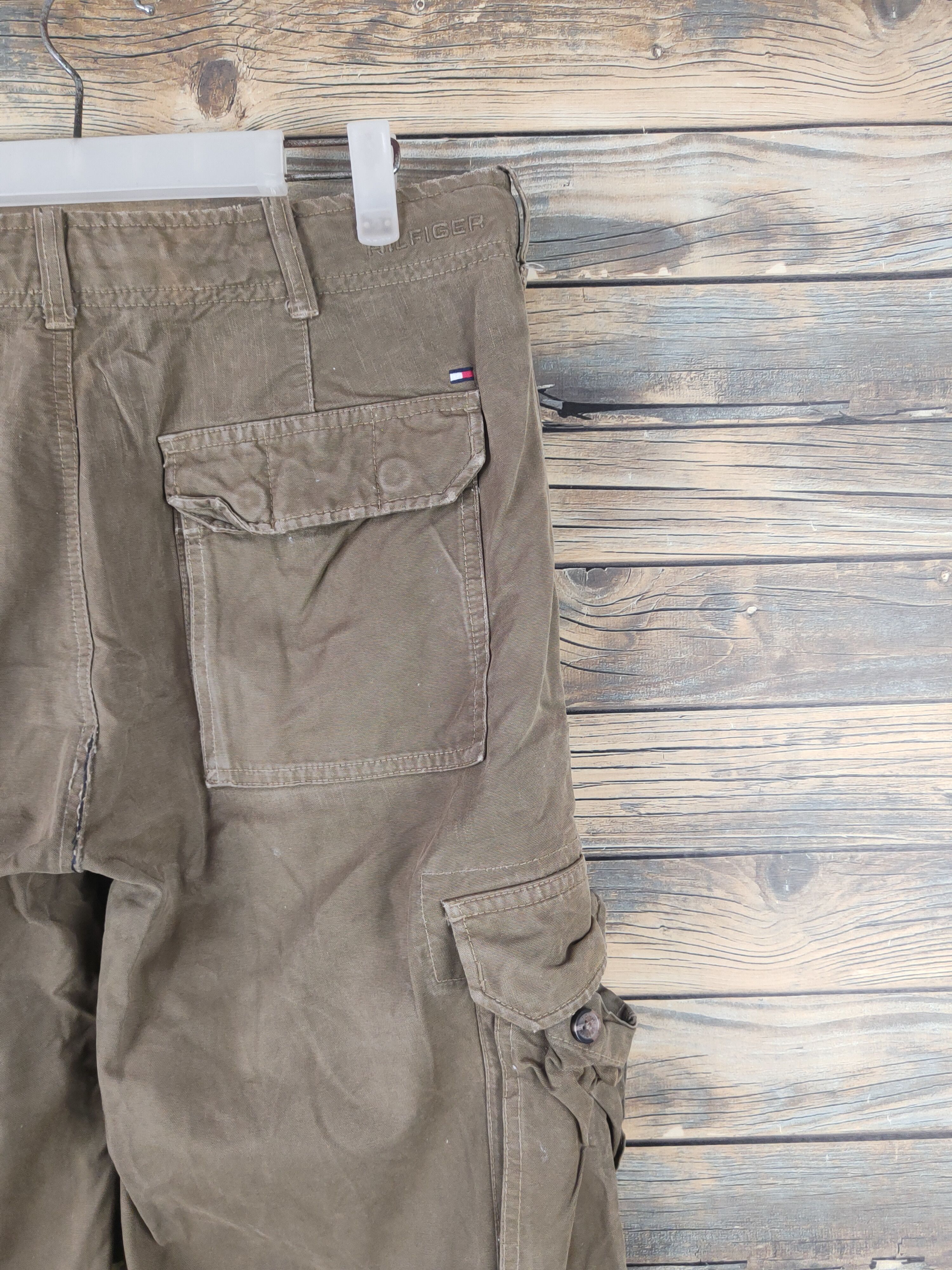 Tommy Hilfiger DL Tommy Hilfiger Brown Multipocket Cargo Pants #46-005 Size US 32 / EU 48 - 10 Thumbnail