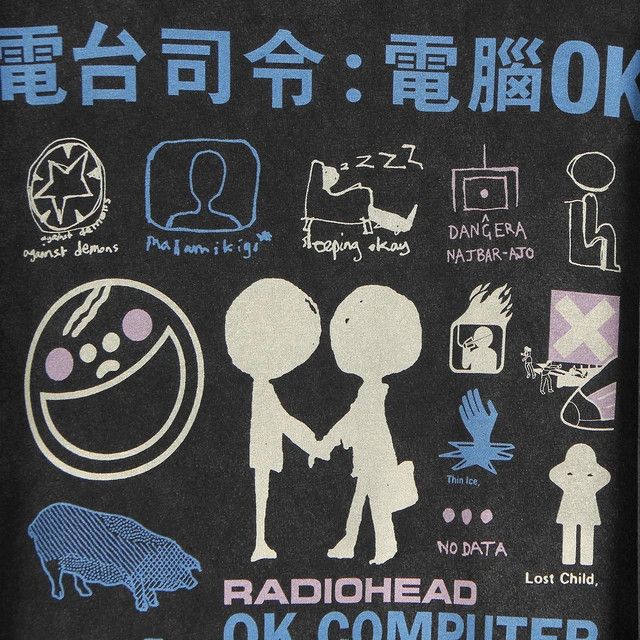 Japanese Brand Japanese Cartoon Radiohead Hoodie Washed Size US M / EU 48-50 / 2 - 6 Thumbnail