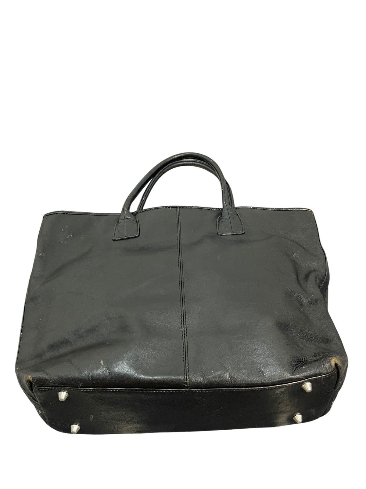 Japanese Brand Full Leather Patchwork Unknown Tote Bag 5🟩 Size ONE SIZE - 12 Thumbnail