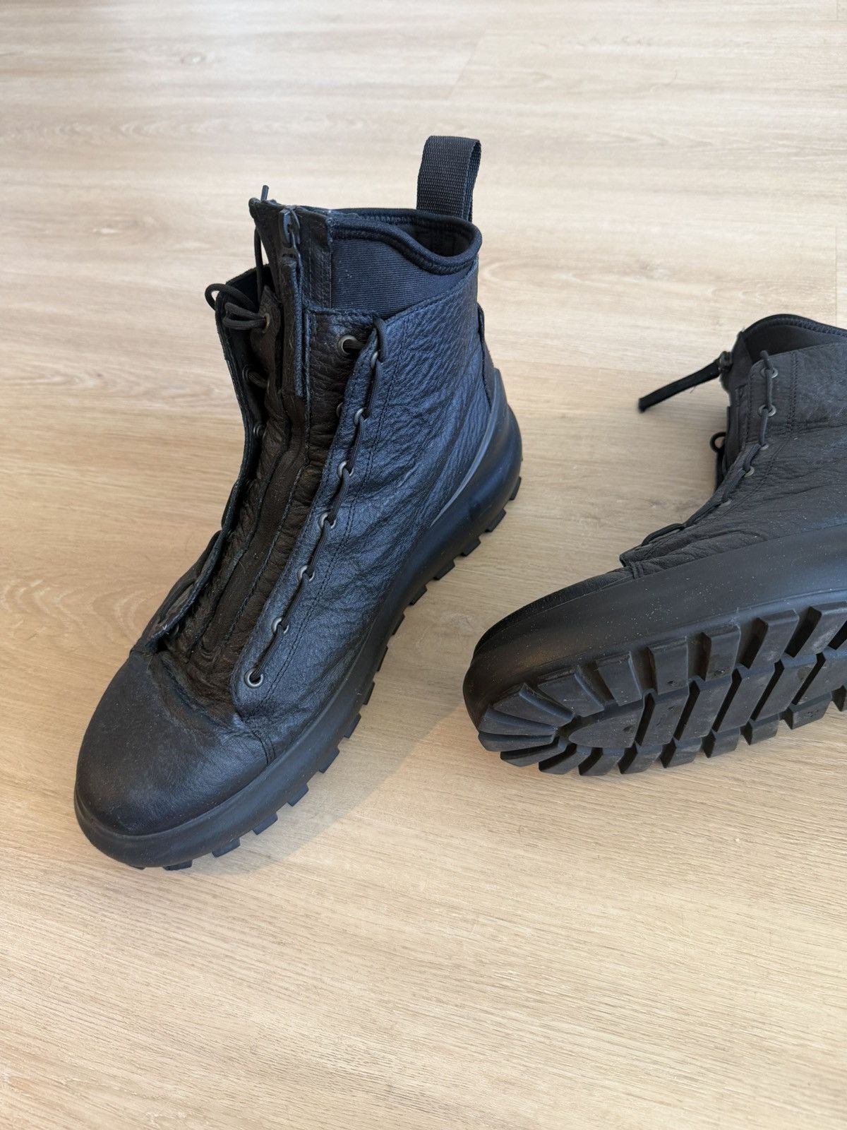 Stone Island Stone Island Leather Military Boot Size US 12 / EU 45 - 2 Thumbnail