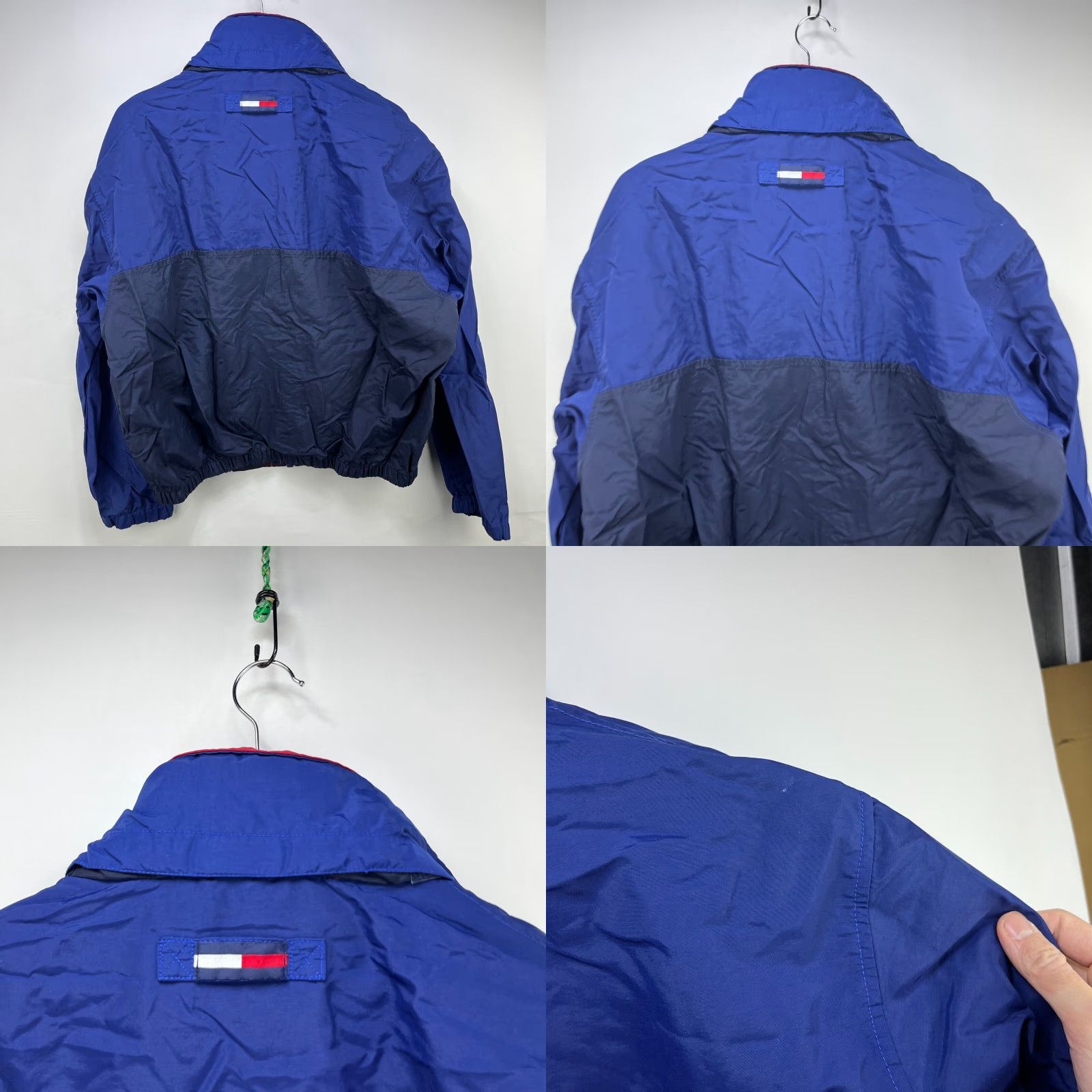 Tommy Hilfiger VINTAGE Tommy Hilfiger Windbreaker Hooded Jacket L Men Blue 90s Windbreaker Hooded Mens 90s Tommy Hilfiger Windbreaker Jacket L Blue Mens Size US L / EU 52-54 / 3 - 9 Thumbnail