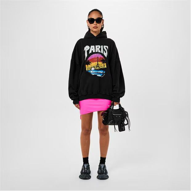 Balenciaga o1g2r1mq0924 Tropical Hoodies in Black Size XS / US 0-2 / IT 36-38 - 7 Thumbnail