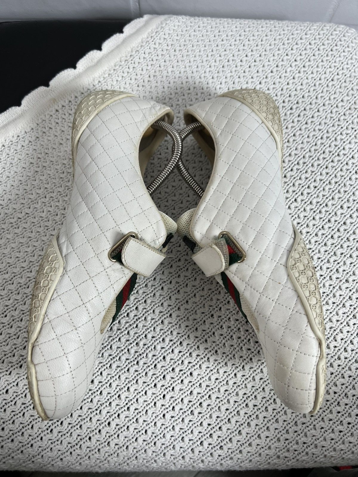 Gucci Gucci Leather Sneakers White Size 37 Size US 7 / IT 37 - 6 Thumbnail