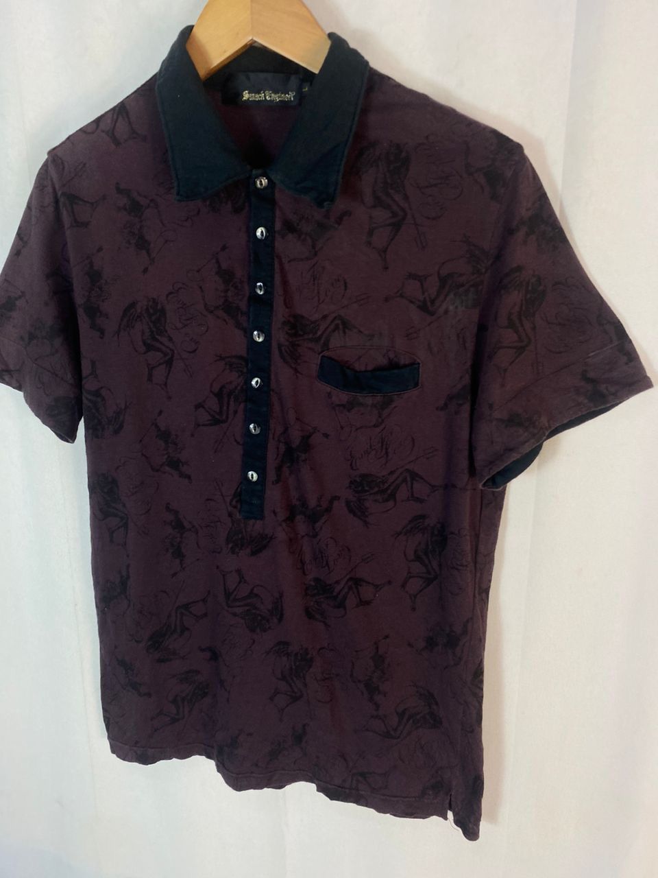 Japanese Brand × Seditionaries Fullprint polo shirt half button up by smack engineer Size US M / EU 48-50 / 2 - 3 Thumbnail