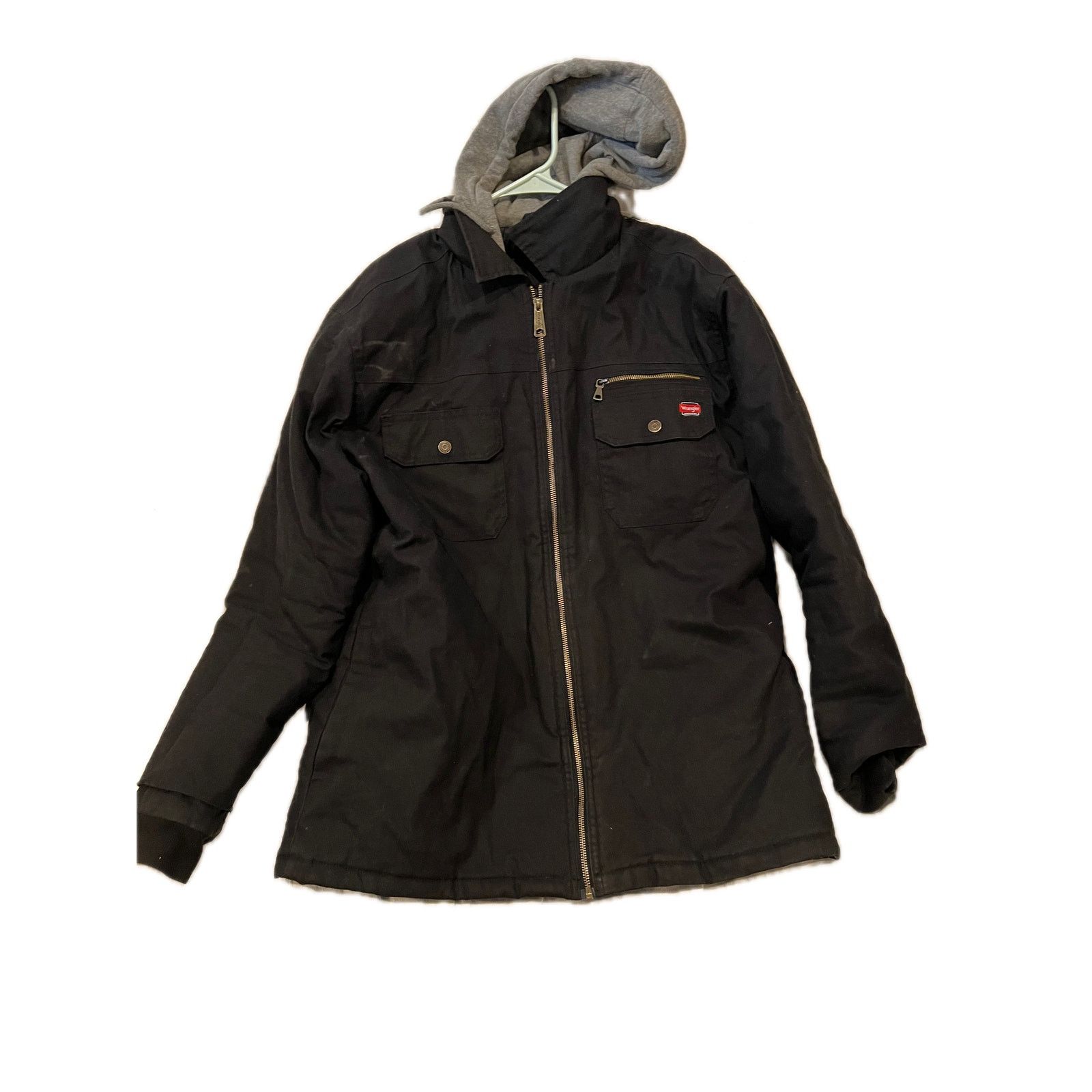Wrangler Wrangler Workwear Insulated Denim Hooded Jacket Mens Large Size US L / EU 52-54 / 3 - 1 Thumbnail