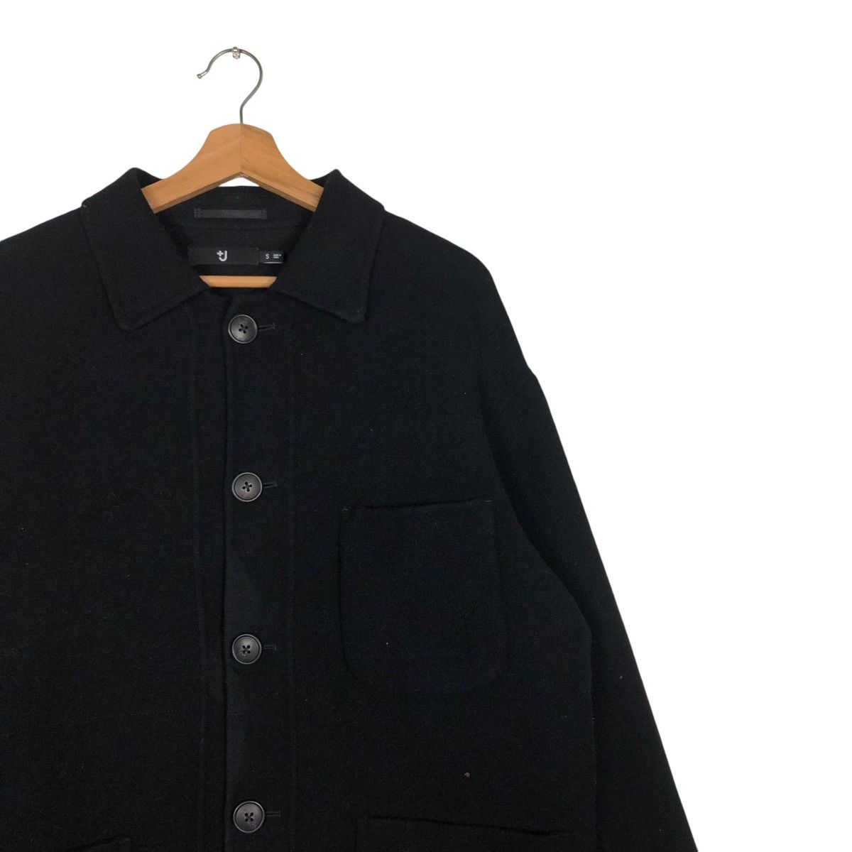 Japanese Brand 🔥VINTAGE WOOL BUTTON JACKET BIKER J+ By JILL SANDER Size US S / EU 44-46 / 1 - 7 Thumbnail