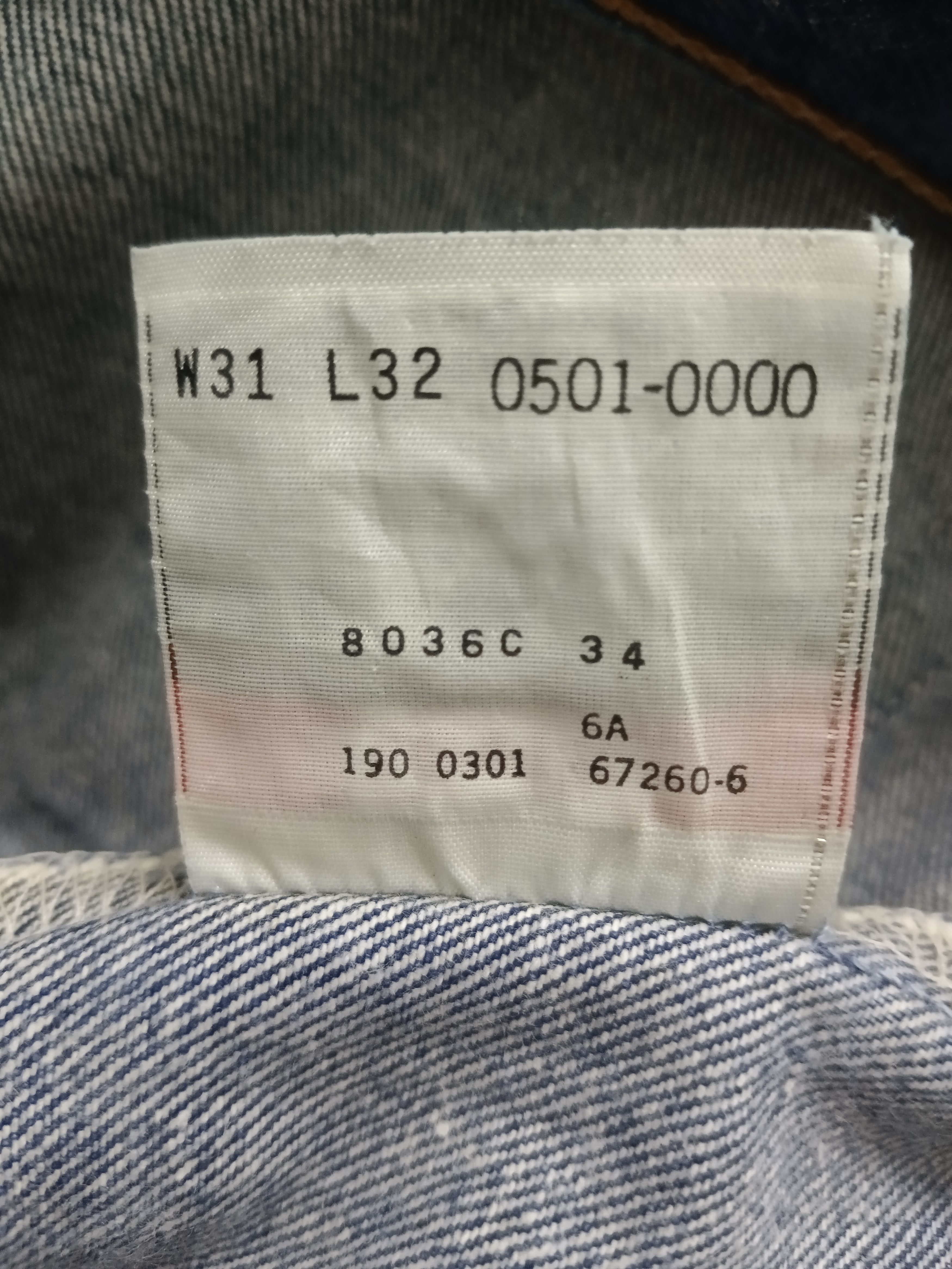 Levi's 501xx VINTAGE 2000s LEVIS DENIM PANTS Size US 29 - 6 Thumbnail