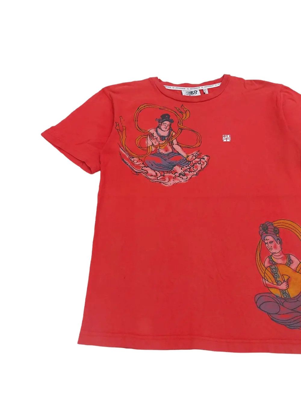 Stevenson Overall Co. Rare! By Stevenson Sukajan "Buddha" Motif Tee Size US S / EU 44-46 / 1 - 4 Thumbnail