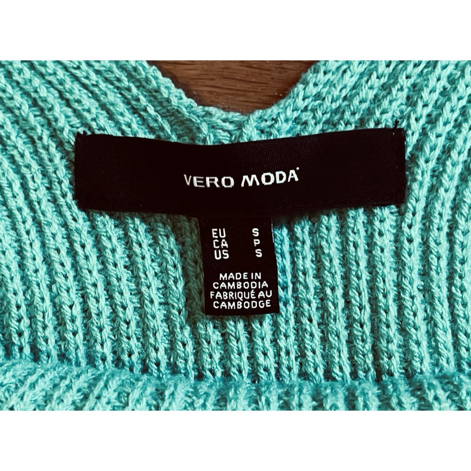 Vintage Vera Moda Knit Crop Tank Top Women’s S Green Shirt Adult Womens Tank Size S / US 4 / IT 40 - 4 Thumbnail