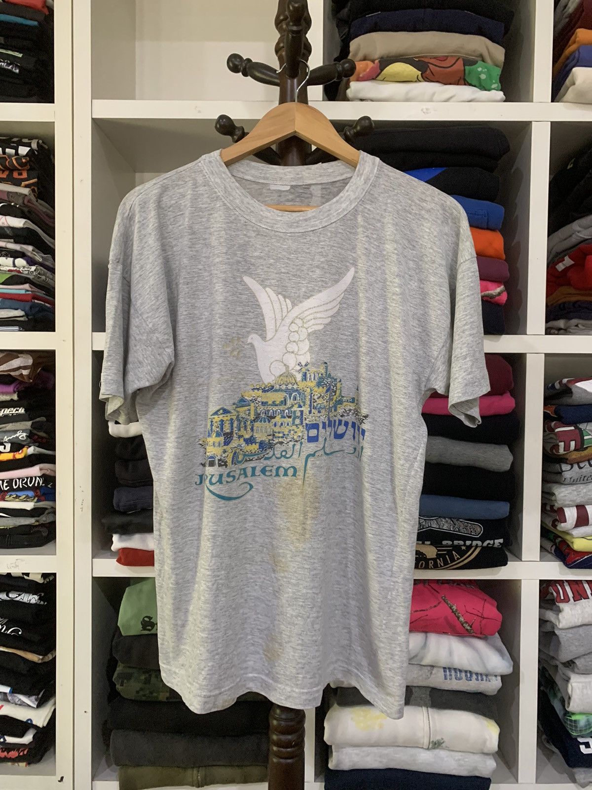 Vintage Vintage Jerusalem Israel Tee Size US L / EU 52-54 / 3 - 1 Thumbnail