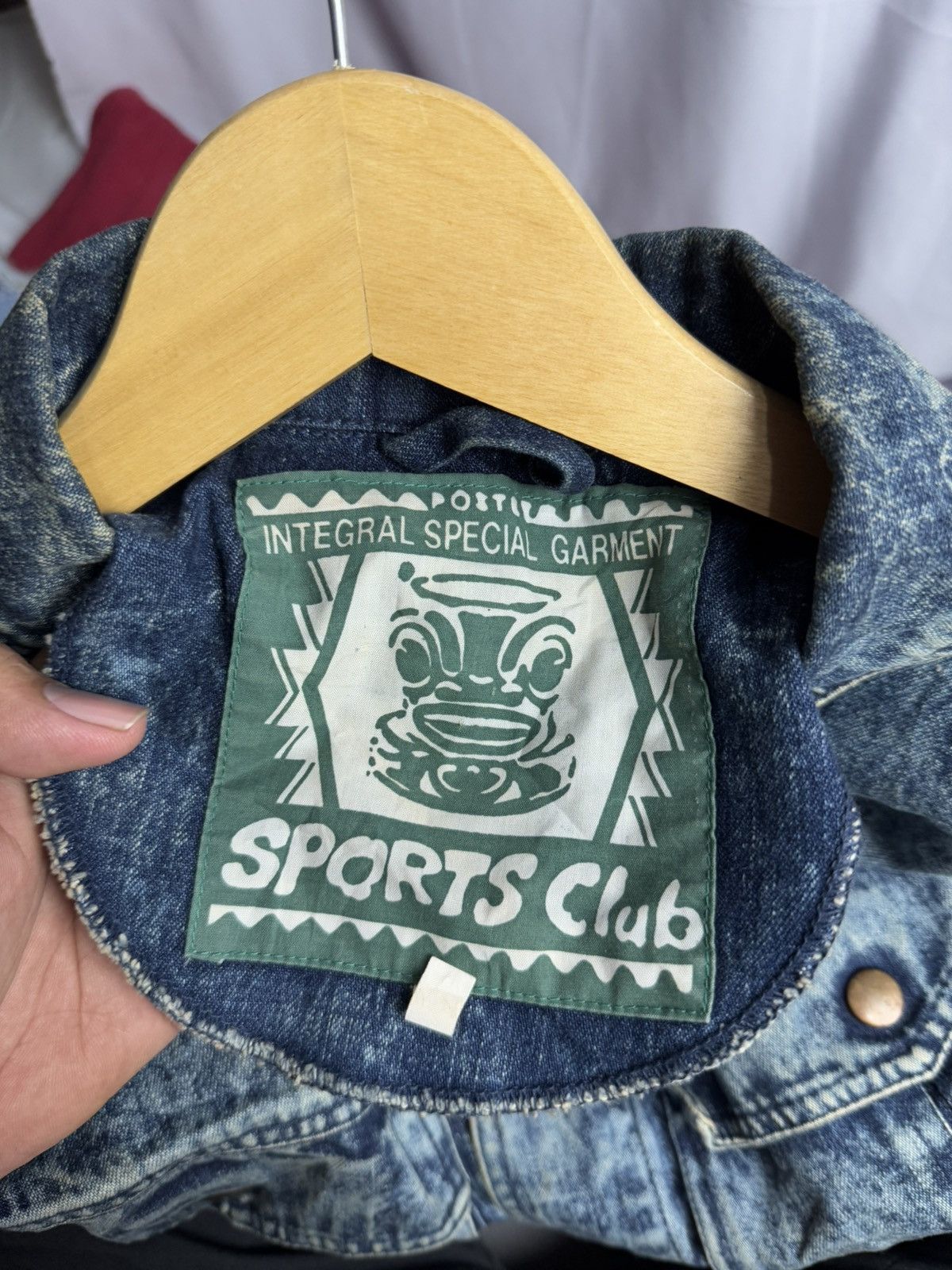 Japanese Brand × Vintage Japanese Sport Club Big Pocket Vintage Denim Jacket Size US L / EU 52-54 / 3 - 4 Thumbnail