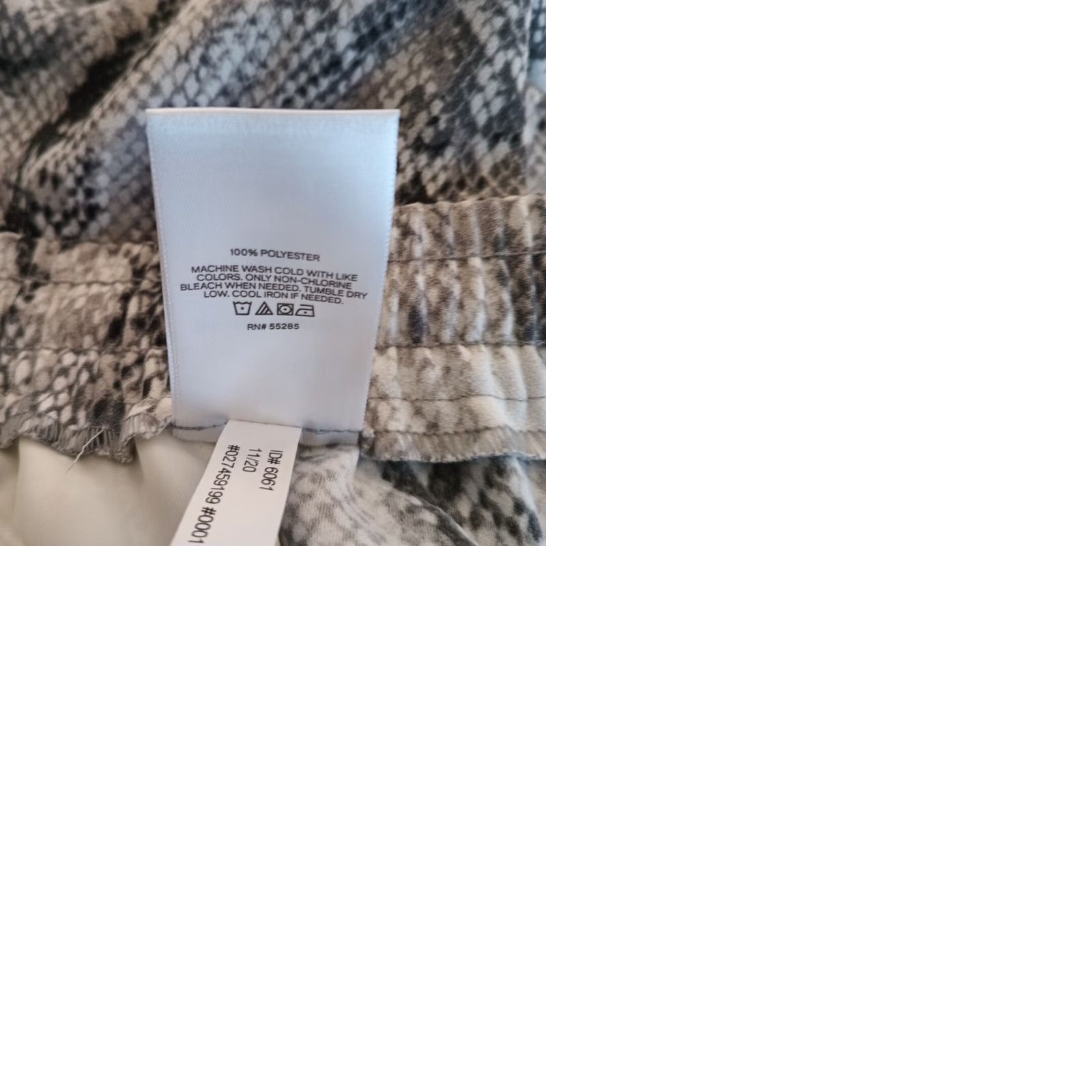 Express Express Jogger Pants Womens Medium Gray Animal Print High Rise Ankle Drawstring Tapered Pockets Jeans Style Pants Size 32" / US 10 / IT 46 - 9 Thumbnail