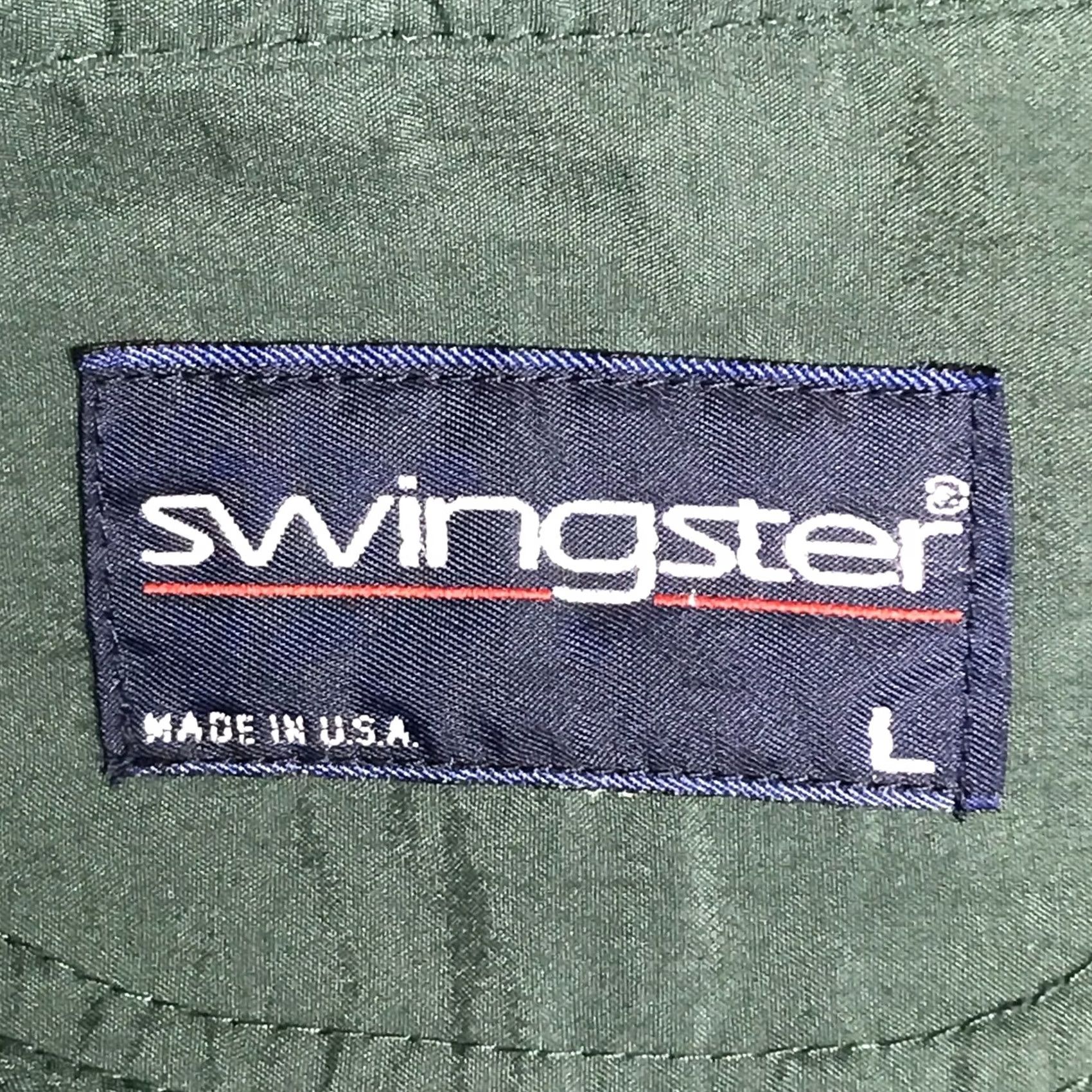 Vintage VINTAGE Swingster Men Jacket Bomber Zip Windbreaker John Deere Embroidered Green L USA Outdoor 80s 90s Mens Size US L / EU 52-54 / 3 - 3 Thumbnail