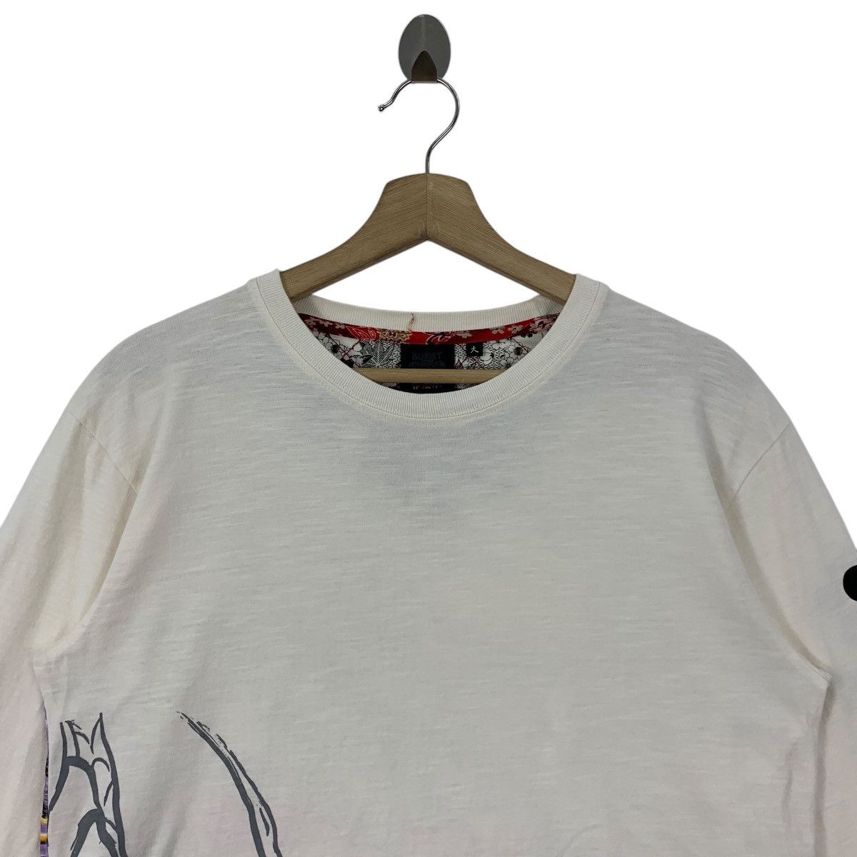 Japanese Brand Vintage BULLET NOISE dragon overprint sukajan longsleeve tee Size US M / EU 48-50 / 2 - 3 Thumbnail