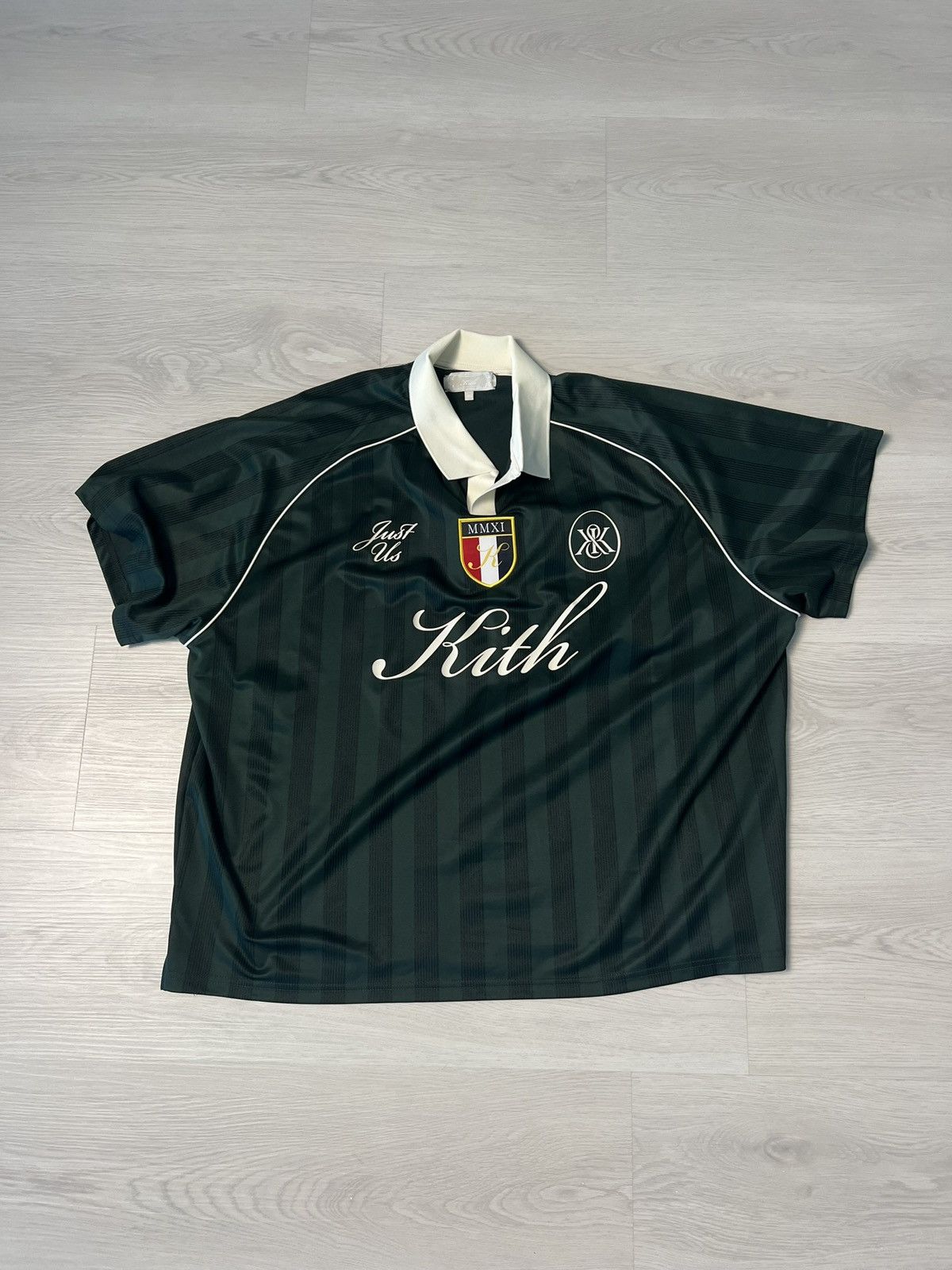 トップス Kith Shadow Stripe Marcel Soccer Top Kith Shadow Stripe Marcel Soccer Top Black Men's - FW24 - US