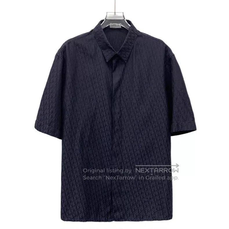Dior Dior Size 41 Dark blue logo old flower full print mulberry Size US XXS / EU 40 - 1 Thumbnail