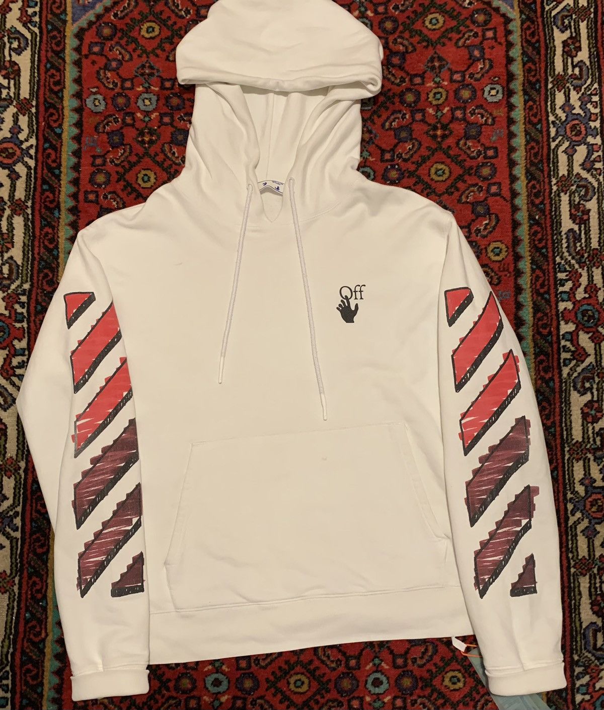 Grailed off white hoodie hotsell