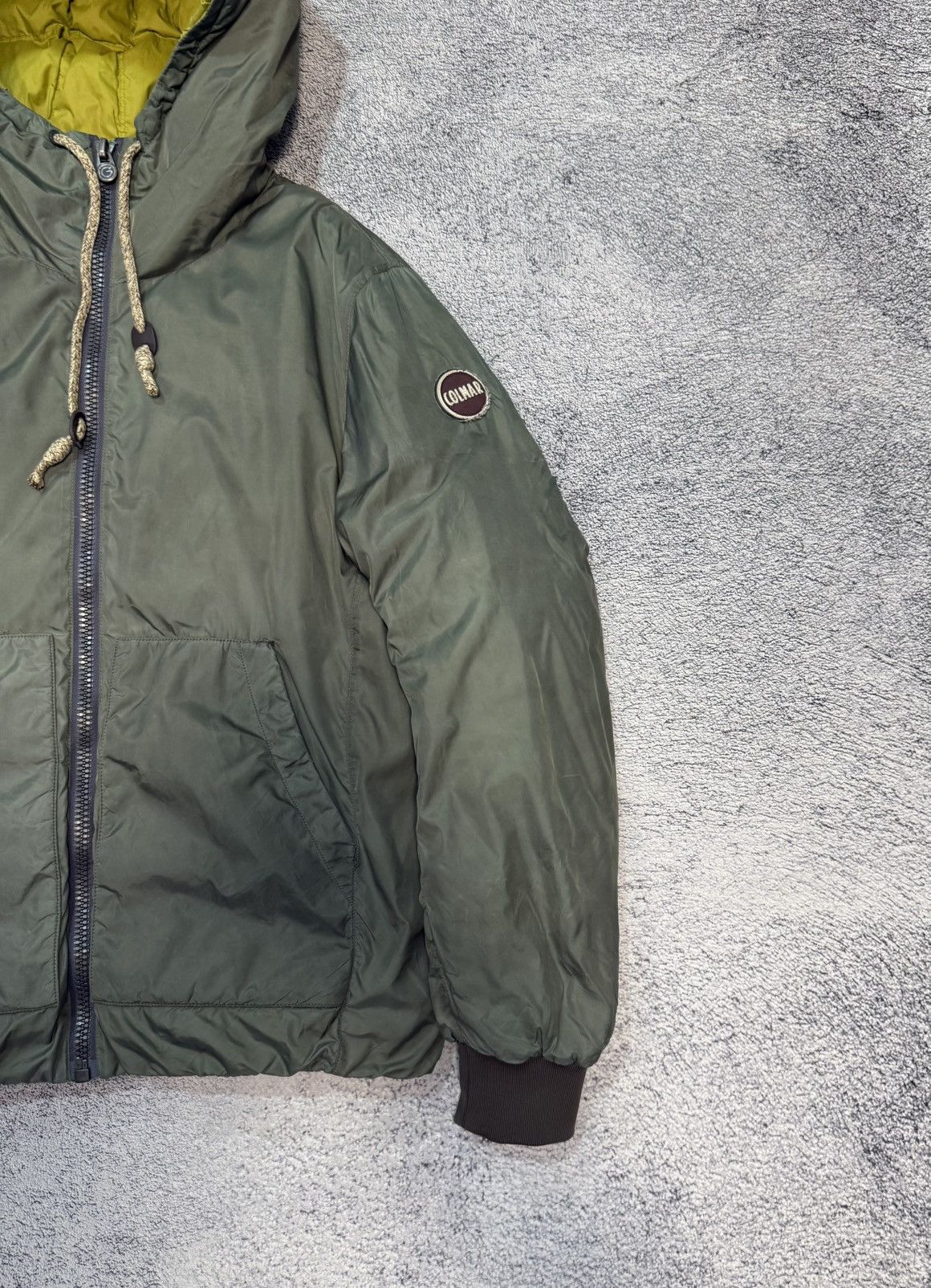 Colmar Colmar Down Jacket Men 50 Green Hooded Puffer Coat Nylo Logo Size US M / EU 48-50 / 2 - 2 Thumbnail