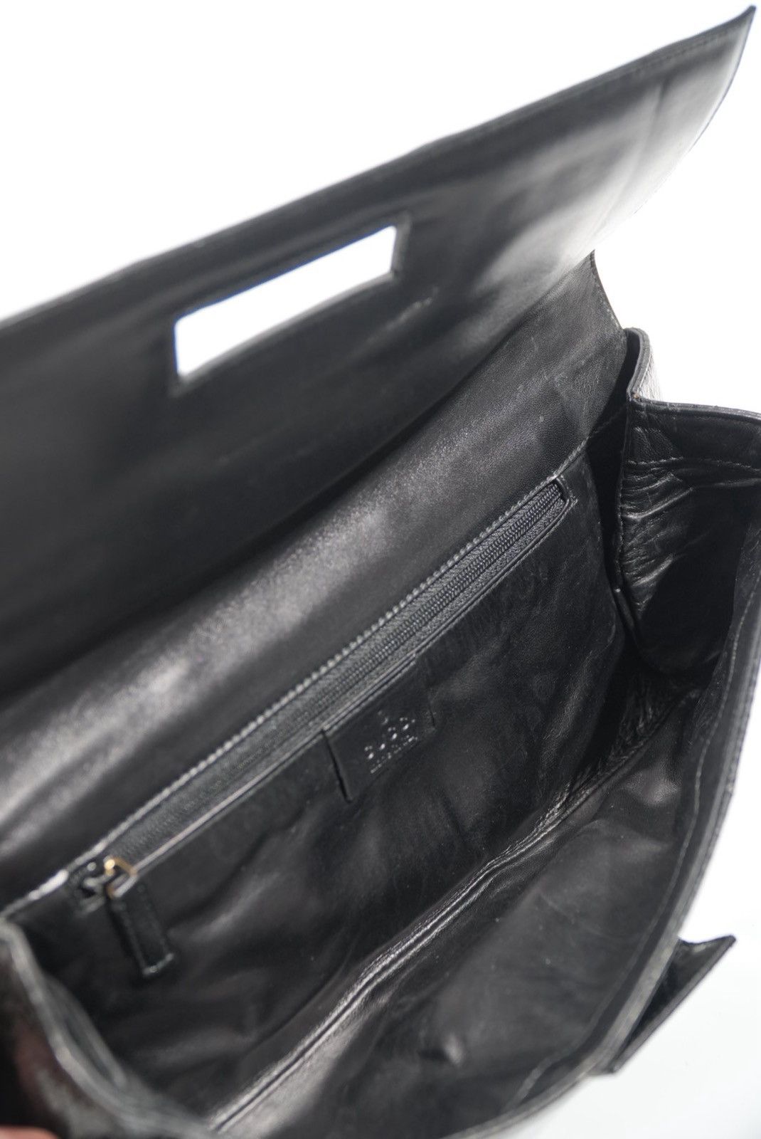 Gucci Gucci by Tom Ford Black Python Bamboo Top Handle Bag Size ONE SIZE - 10 Thumbnail