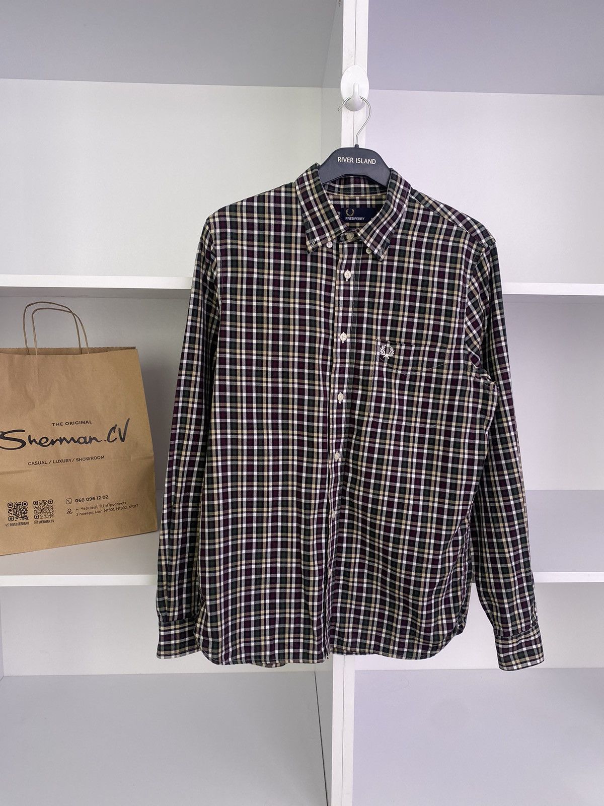 Fred Perry × Vintage Vintage Fred Perry Casual Button Up Shirt Size US M / EU 48-50 / 2 - 2 Thumbnail