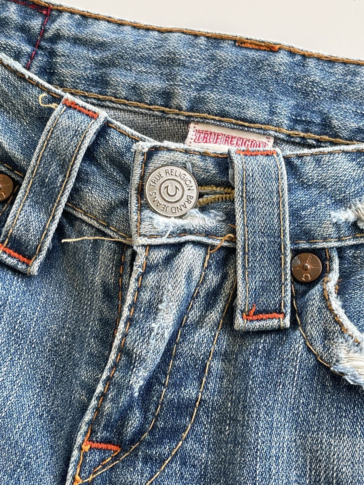 True Religion True Religion Distressed Flare Women Denim Size 26" / US 2 / IT 38 - 14 Thumbnail