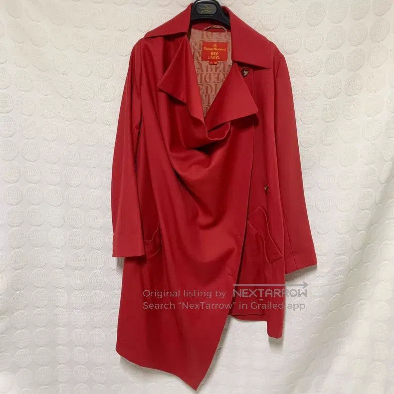 Vivienne Westwood Vivienne Westwood Red multi-wear method button wool coat Size XS / US 0-2 / IT 36-38 - 4 Thumbnail