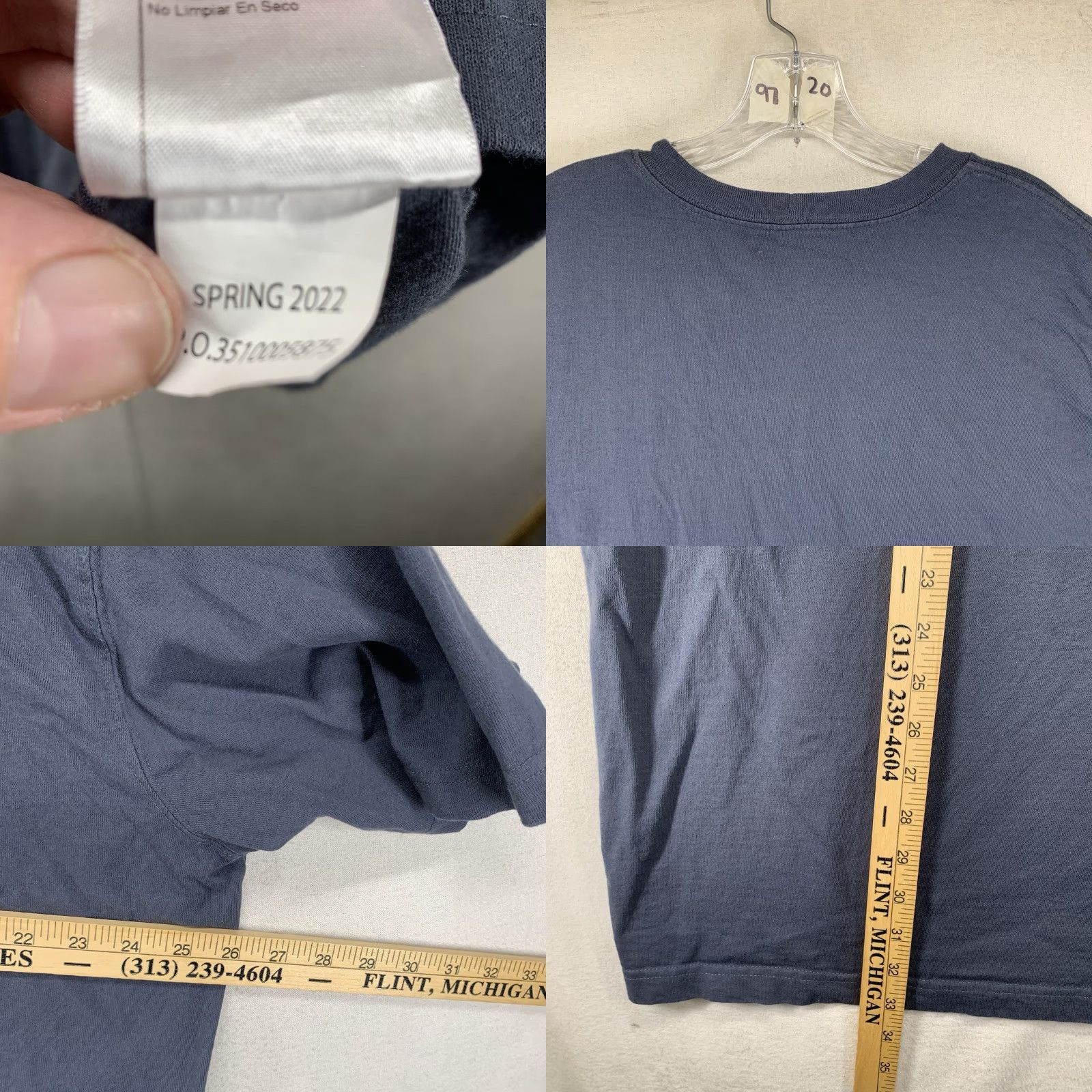 Carhartt Carhartt T-Shirt Mens Blue Stone XL Short Sleeve Crew Neck All Cotton Regular Fit Logo Pockets Solid 100% Cotton Outdoor Grunge Classic 2020s Mens Size US XL / EU 56 / 4 - 8 Thumbnail
